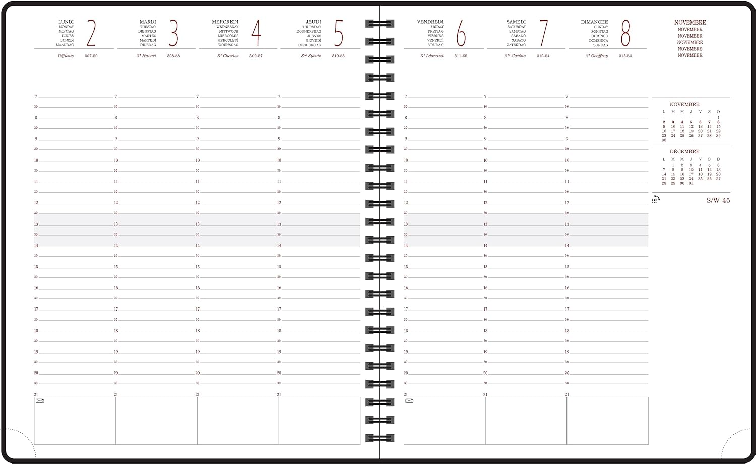 Thumbnail 1 de Exacompta 2208027E Agenda de bureau 18,5x22,5 cm 📓