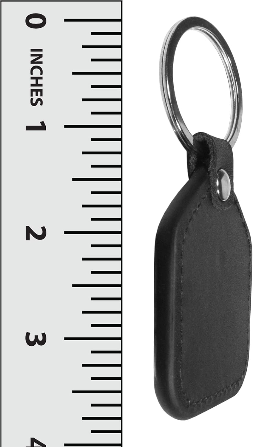 Detalle de Siskiyou Sports NFL Leather Square Key Chain with Baltimore Ravens Logo (Unisex)