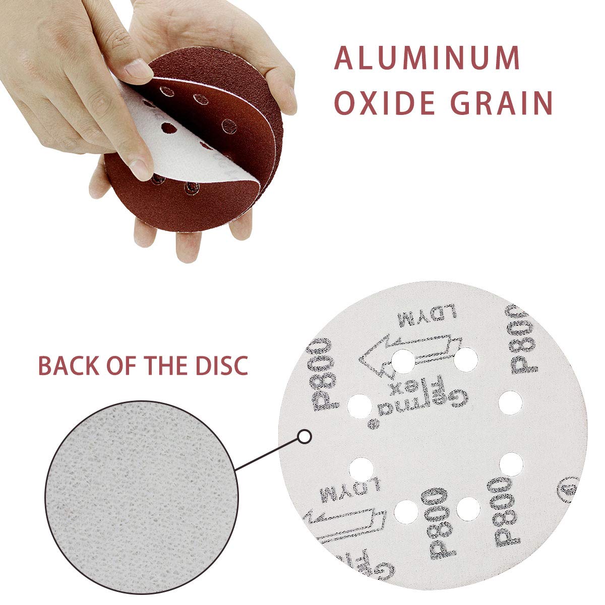 Thumbnail 2 de LESNIC 40 grit sanding discs, 50 pcs