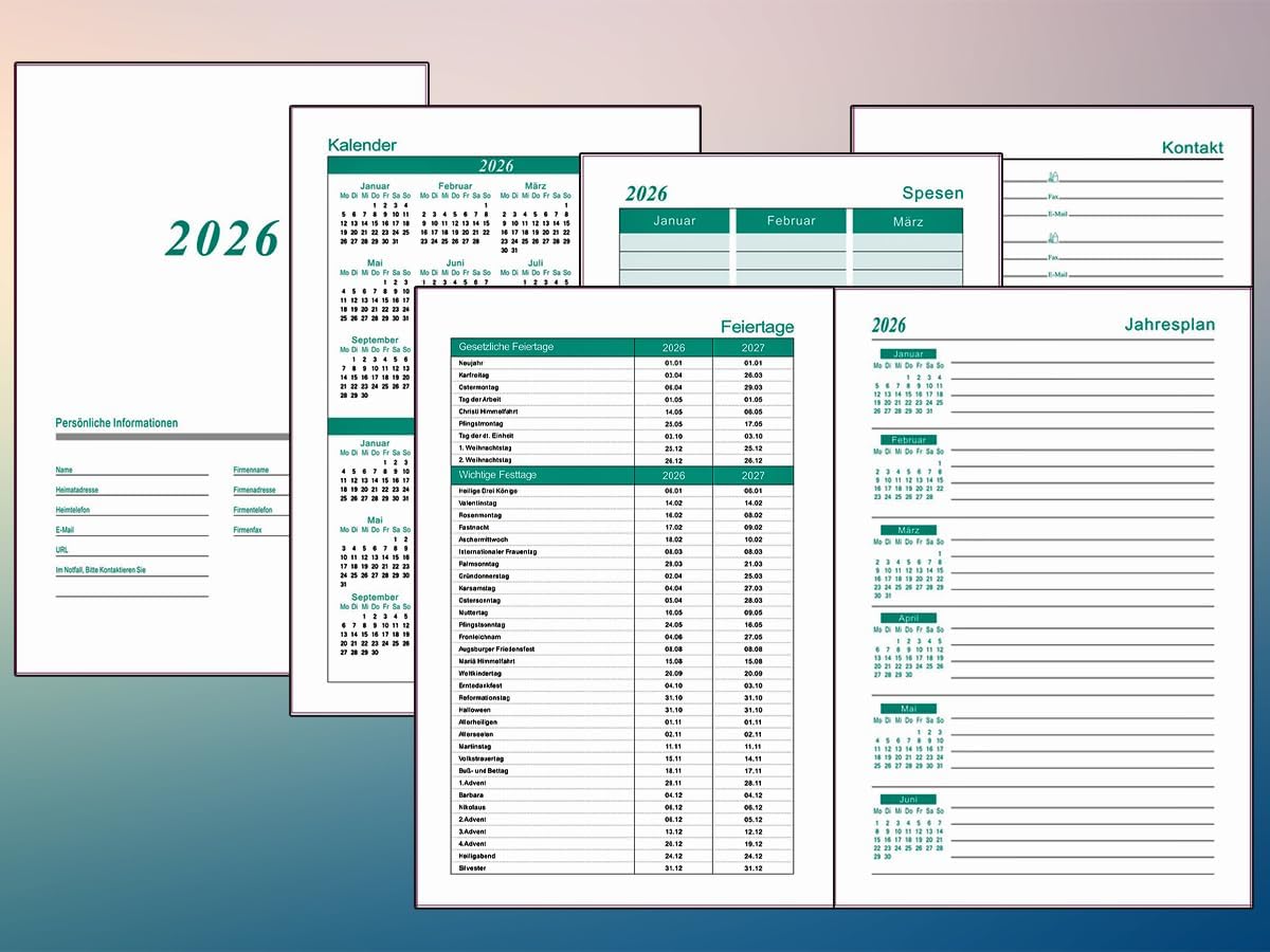Thumbnail 6 de Kalender 2026 A5 Wochenplaner – Hellviolett 📅