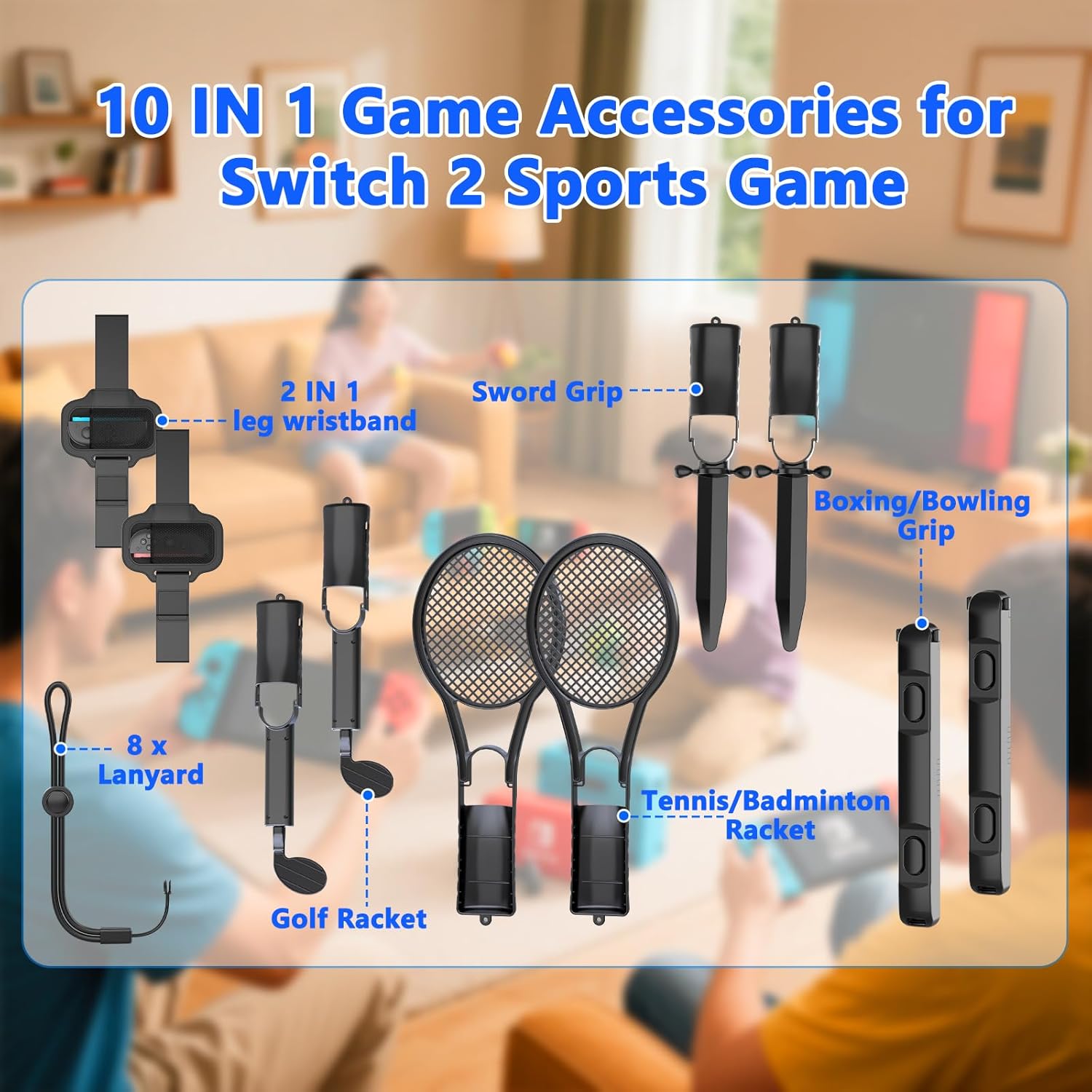 Detalle 2 de HEYSTOP Sports Accessories Bundle 10-in-1