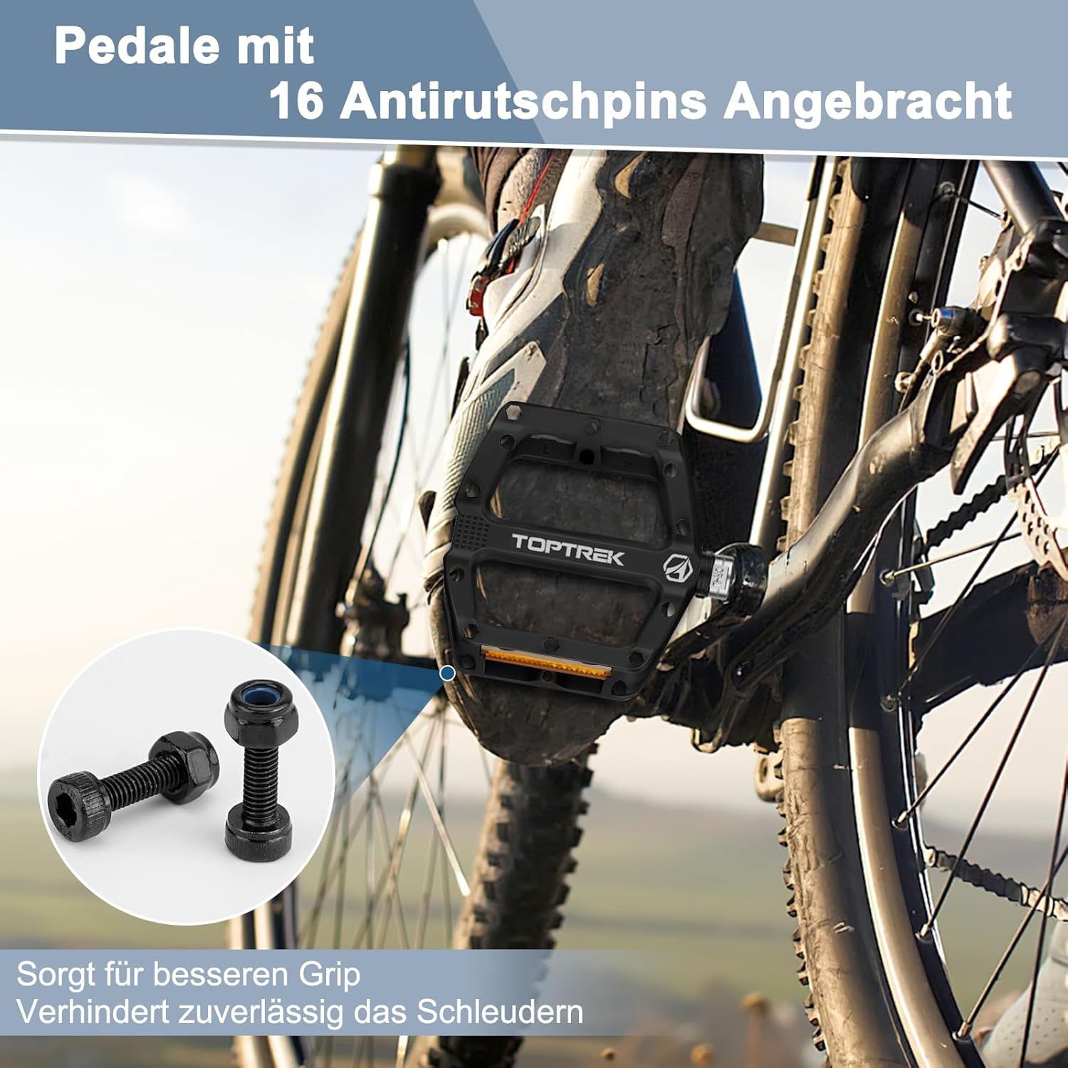 Thumbnail 4 de toptrek Fahrradpedale StVZO Reflektoren