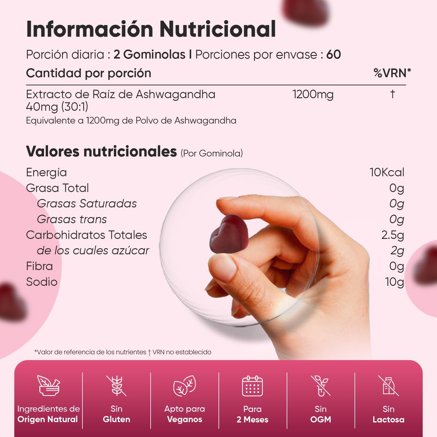 Thumbnail 3 de WeightWorld Ashwagandha Gominolas 1200 mg