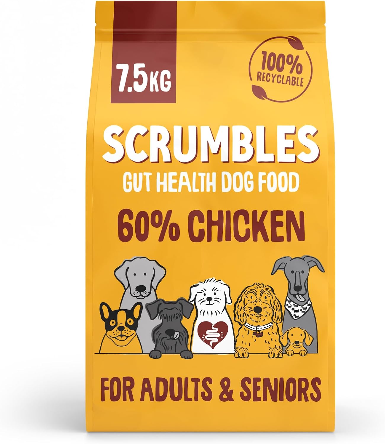 Thumbnail 4 de Scrumbles Dry Dog Food with Fresh Chicken, 2 kg – A Practical, Hypoallergenic Daily Meal