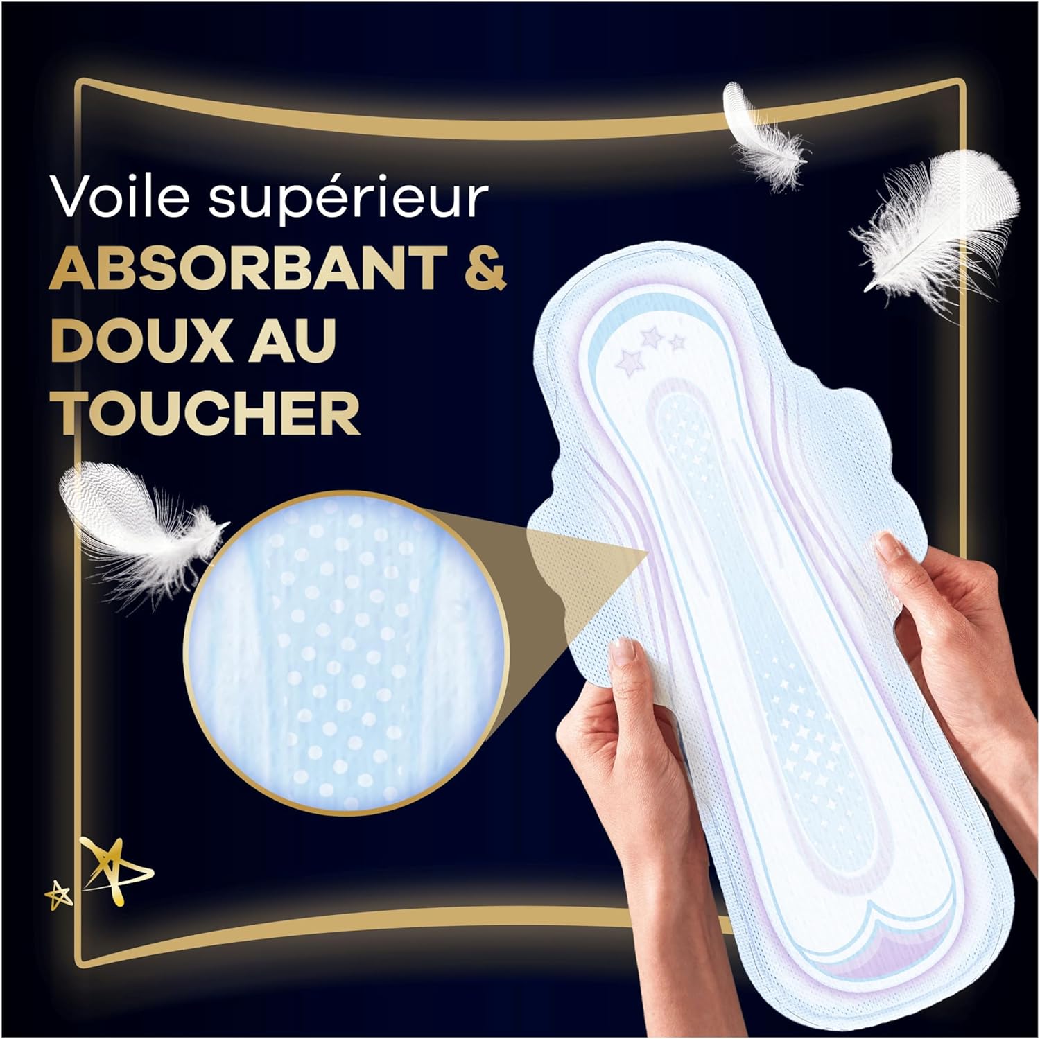 Detalle 2 de Always Ultra Serviettes Hygiéniques Taille 5 Extra Secure Night, 64 unités - Absorption renforcée et confort premium