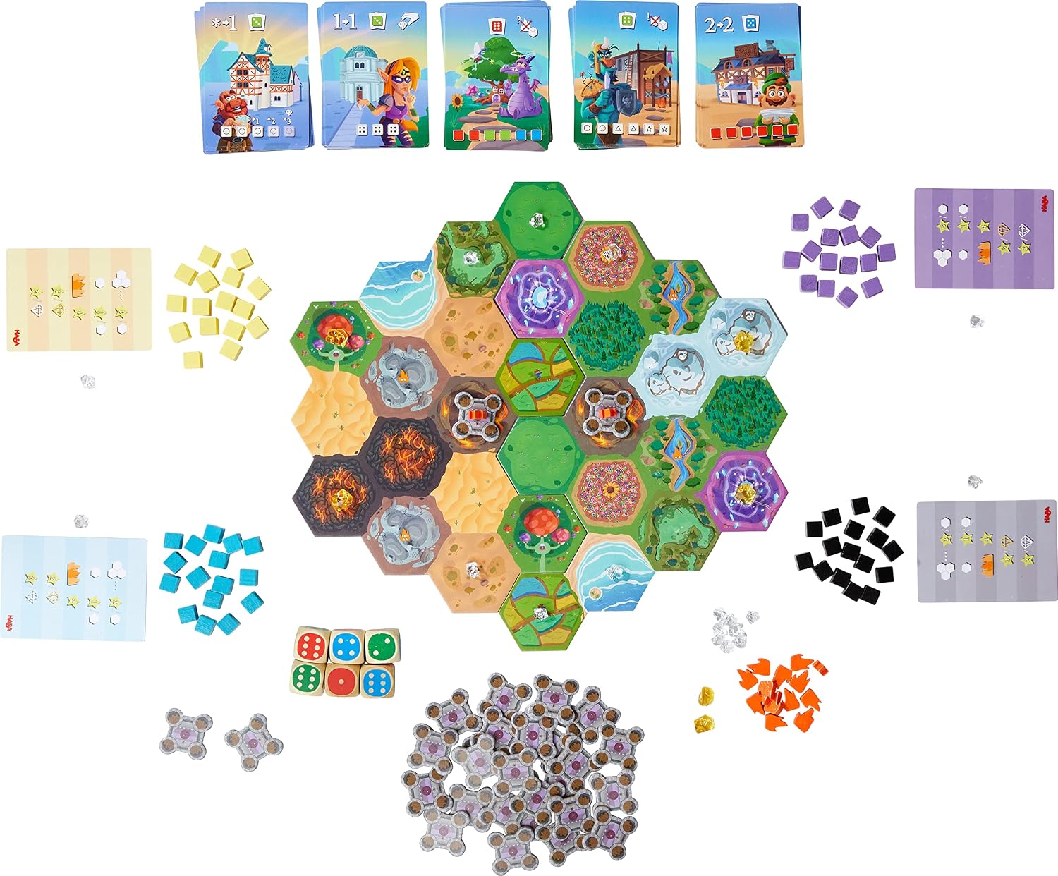 Detalle de HABA Würfelkönig – Das Brettspiel für Würfelspiele ab 8 Jahren