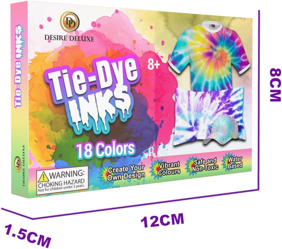 Thumbnail 6 de Desire Deluxe Tie Dye Ink – Set of 5/9/18 Colours for Fabric Dyeing