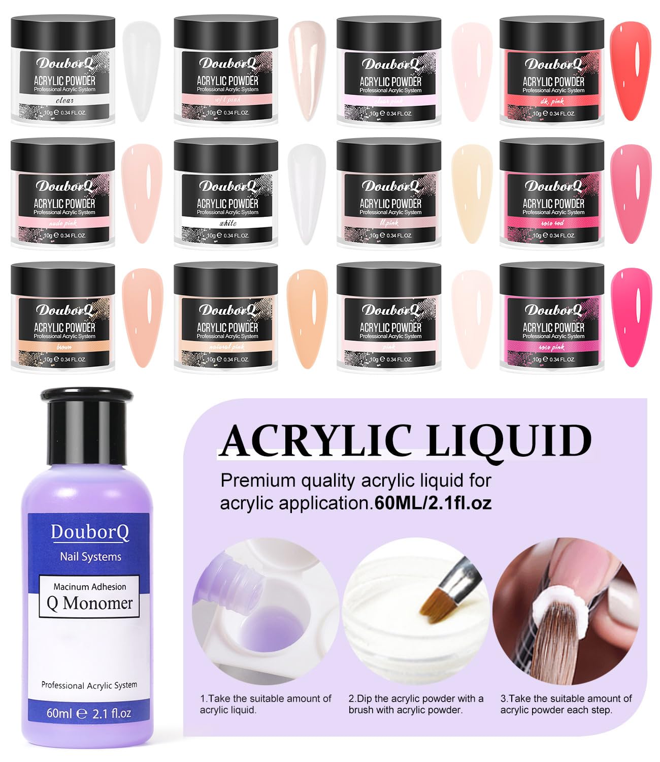 Detalle 2 de Acrylic Nail Art Kit with UV Lamp