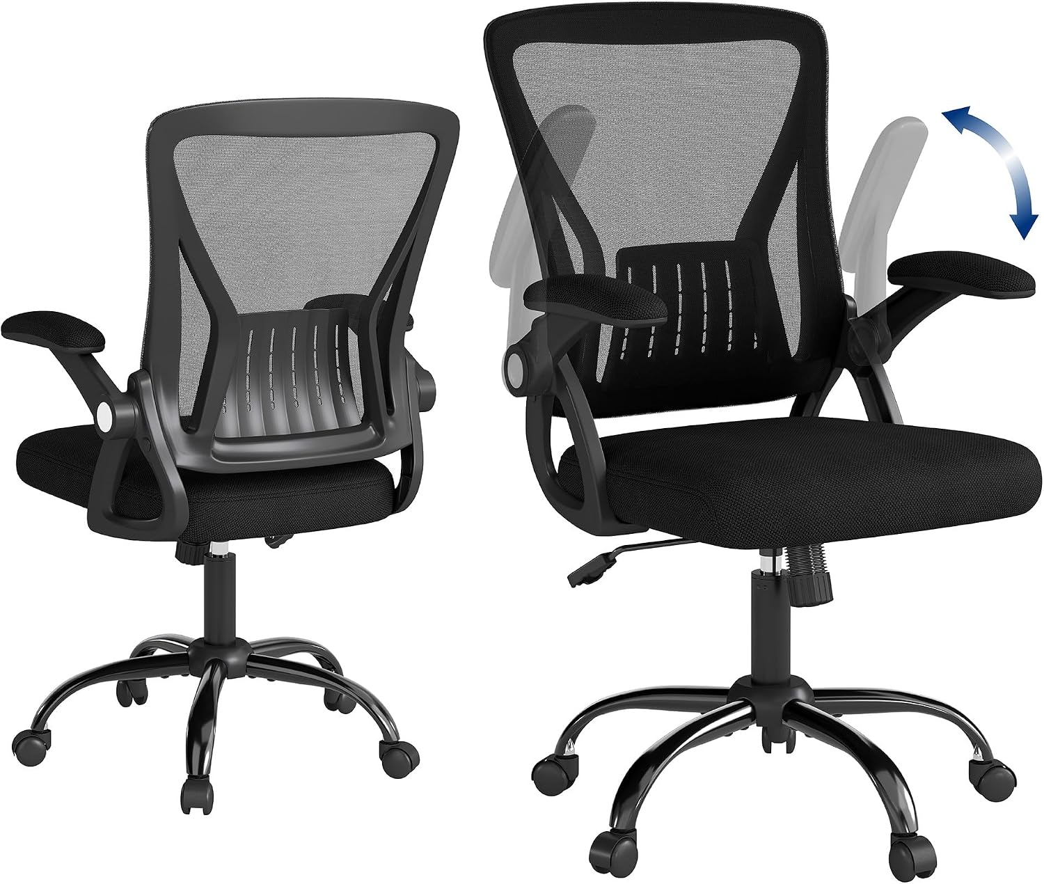 Detalle de Flysky FS-2004BK Ergonomic Mesh Office Chair with Lumbar Support
