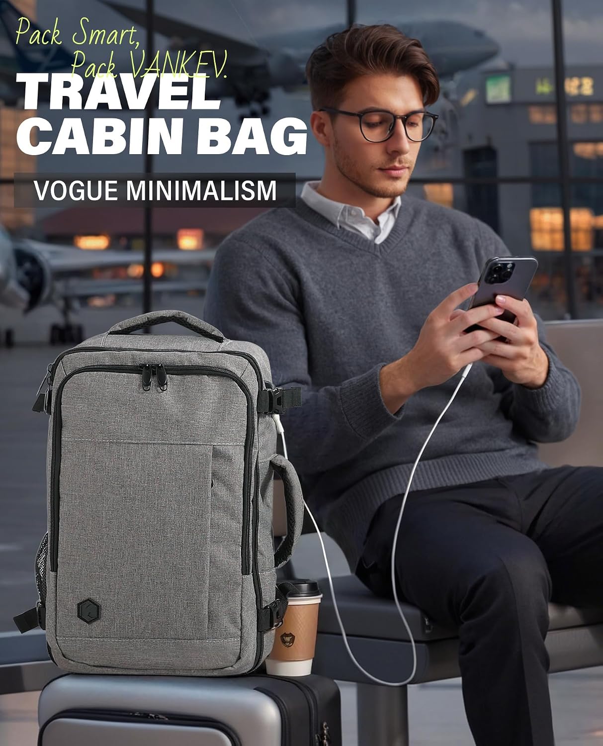 Detalle 2 de VANKEV Easyjet Cabin Bag 45x36x20 30L
