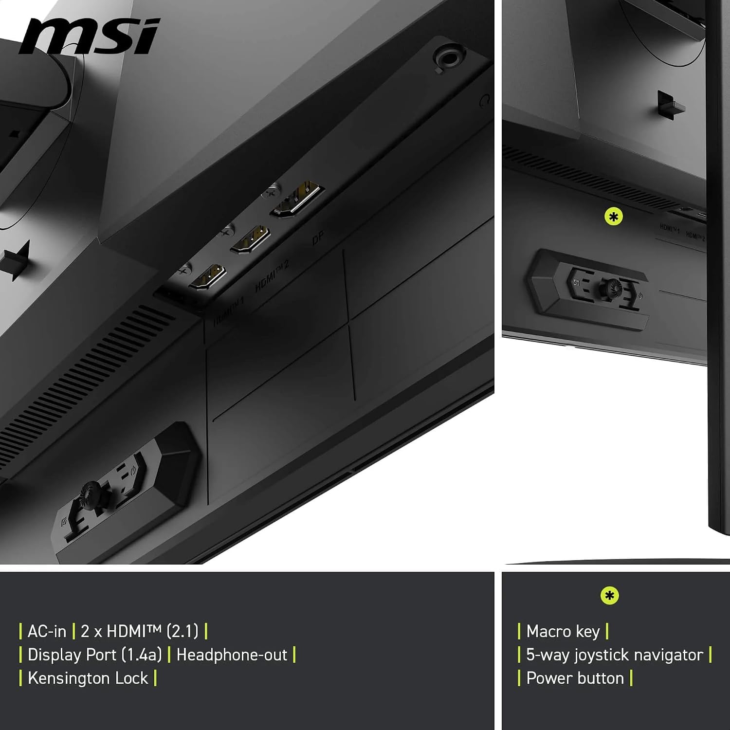 Detalle de MSI MAG 274QPA QD-OLED X24 – 27 Zoll Gaming-Monitor mit Quantum Dot OLED, 240 Hz, G-SYNC-kompatibel