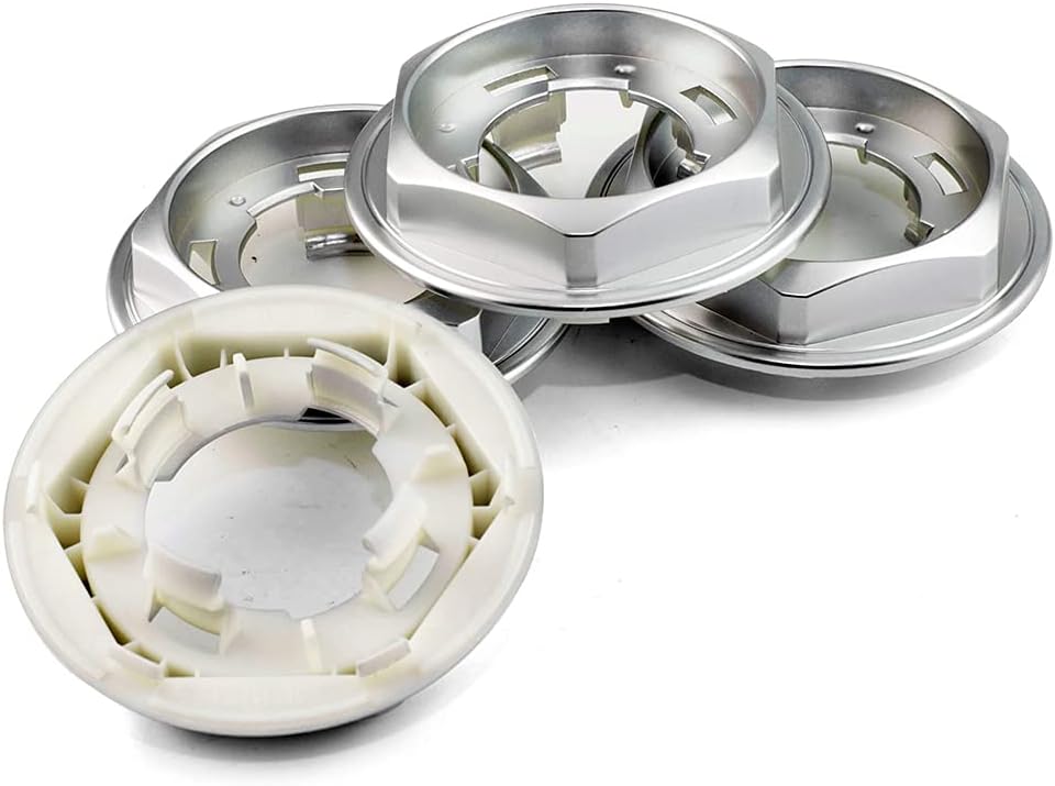 Detalle de RhinoTuning 4 x Hub Caps 101 mm Universal Wheel Centre Caps for Alloy Wheels (BBS RM 001 compatible)