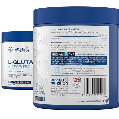 Thumbnail 6 de Applied Nutrition L Glutamine Powder – 250g, Unflavoured, 50 Servings