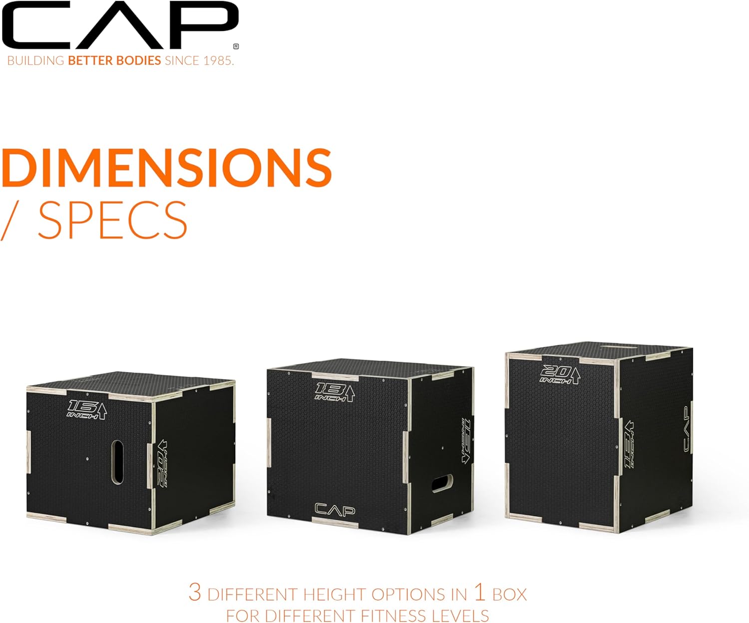 Detalle 2 de CAP Barbell 3-in-1 Plyometric Box