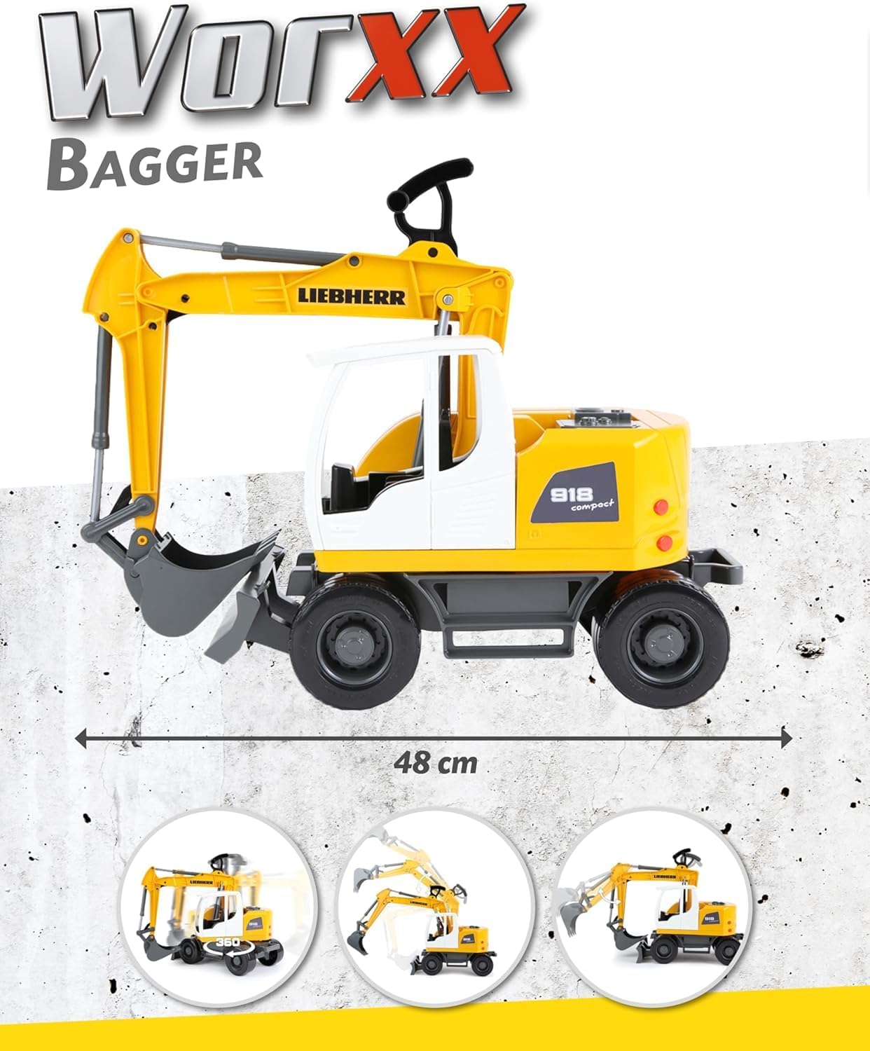 Thumbnail 4 de Lena Worxx Schaufelbagger Liebherr A918 48 cm