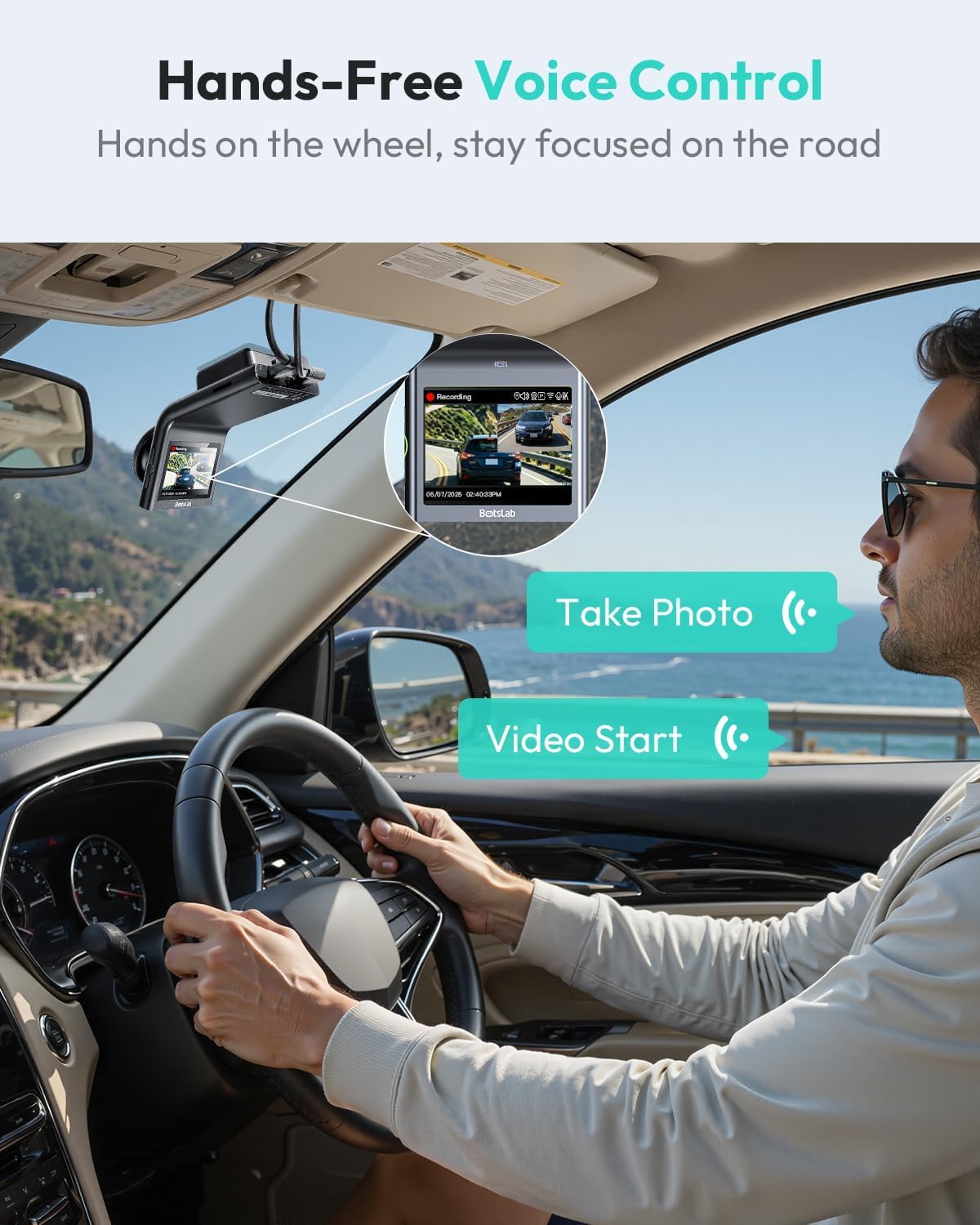 Thumbnail 5 de BOTSLAB G300H Plus Set 4K Dual Dash Cam, STARVIS 2, GPS, 64GB Card