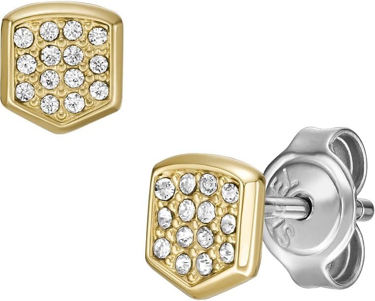 Thumbnail 1 de Fossil Damen Ohrringe aus goldfarbenem Edelstahl mit Pfosten-/Bolzenverschluss