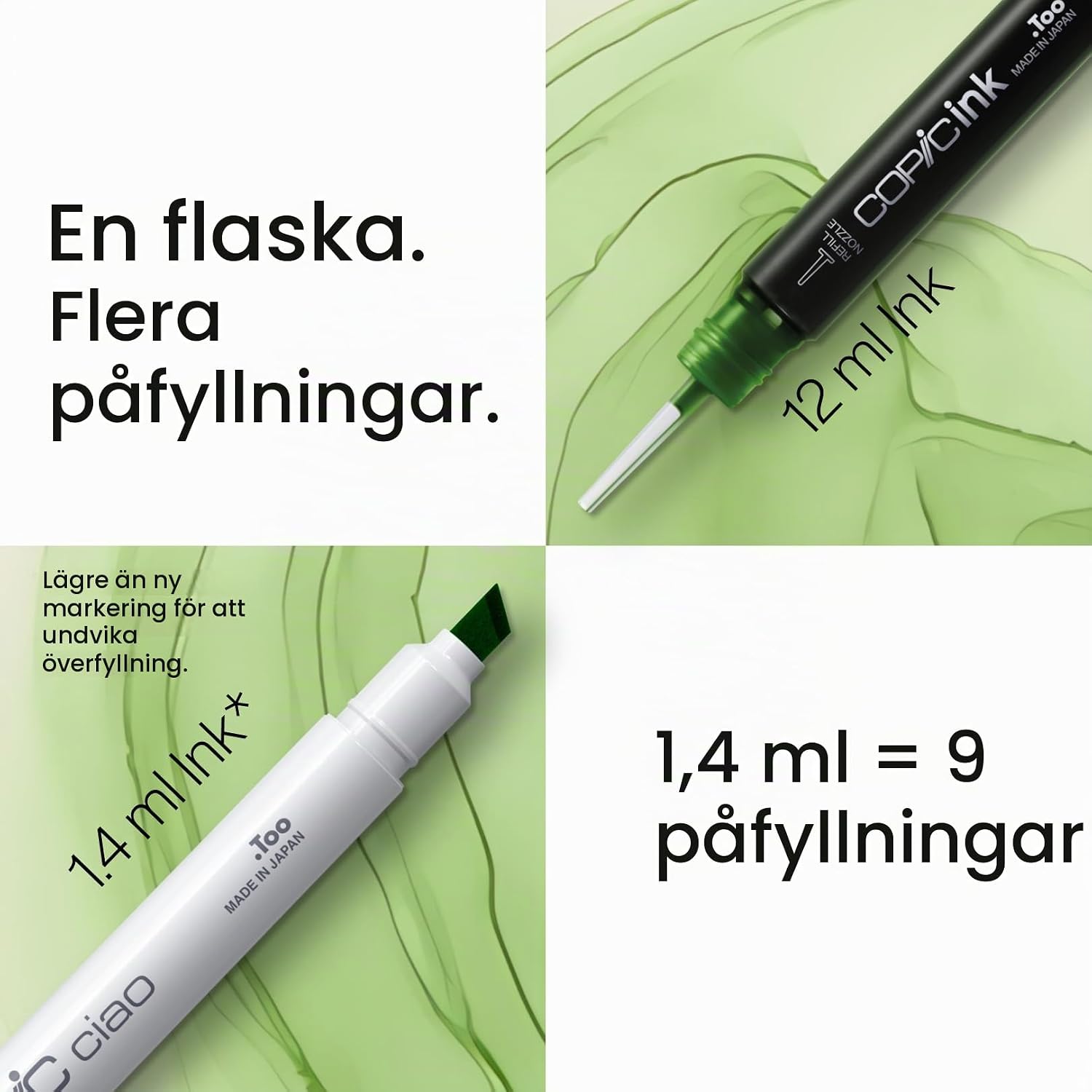 Detalle 2 de Copic Ciao grå marker med dubbelspets och påfyllningsbart bläck
