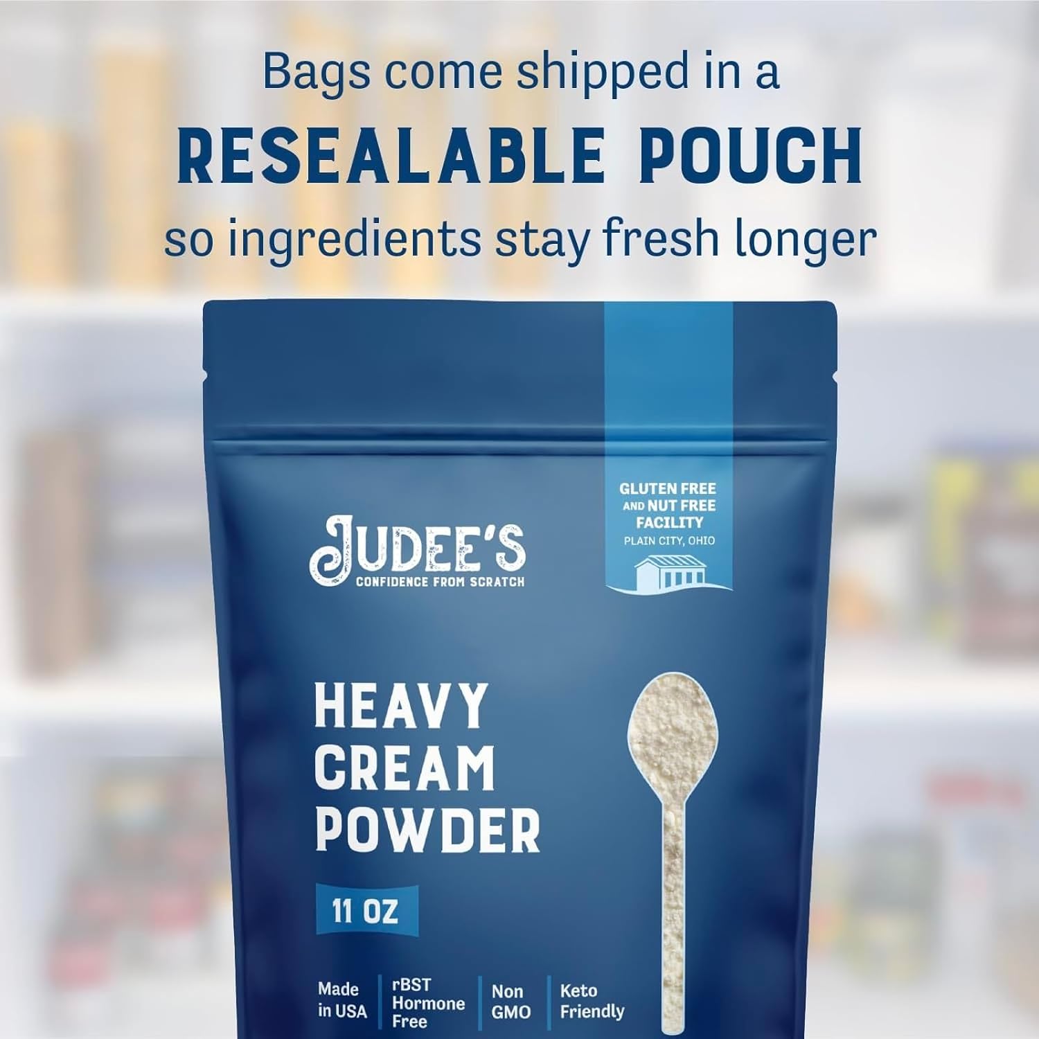 Thumbnail 2 de Judee's Gluten Free Heavy Cream Powder, 11 oz Shelf-Stable Baking Cream