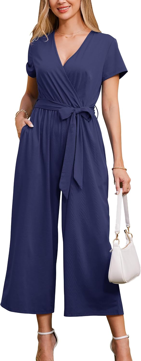 Thumbnail 6 de OUGES Women's Summer Jumpsuits Overall: Lightweight, Style-Driven Playsuit with Pockets