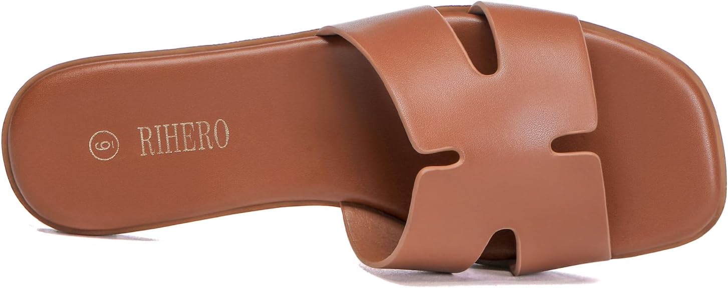 Thumbnail 4 de Rihero Dressy Flat Leather Slide Sandals 👡