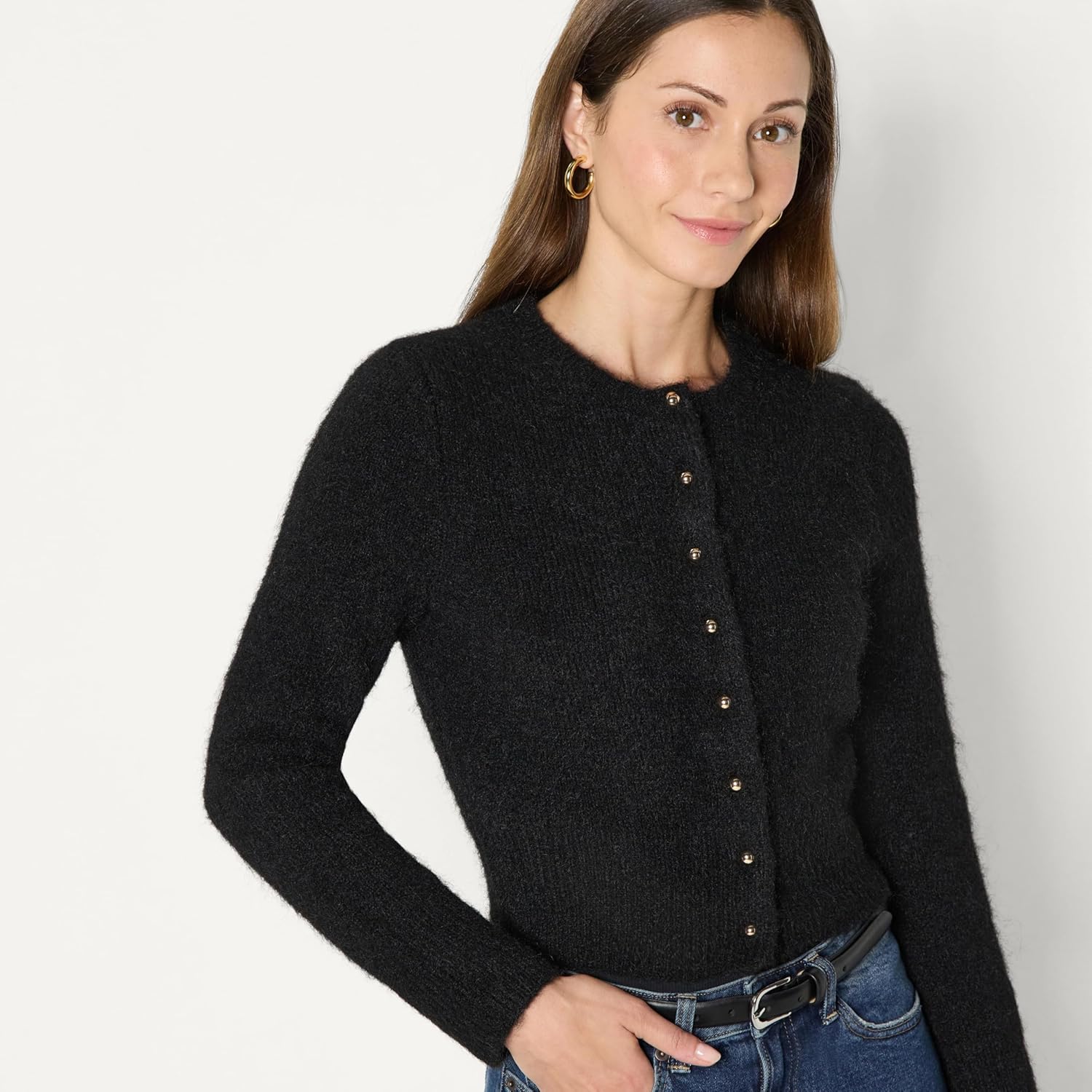 Thumbnail 2 de Amazon Essentials Women’s Regular-Fit Faux Mohair Button-Down Cardigan