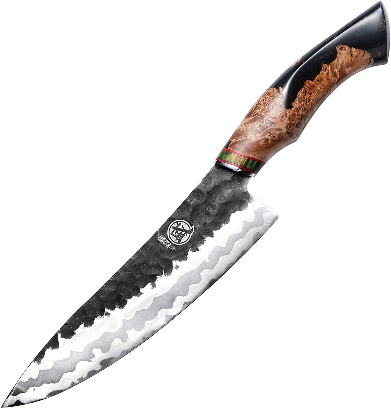 Detalle de MITSUMOTO SAKARI Damascus Chef's Knives 8-Inch Gyuto, 440C Steel