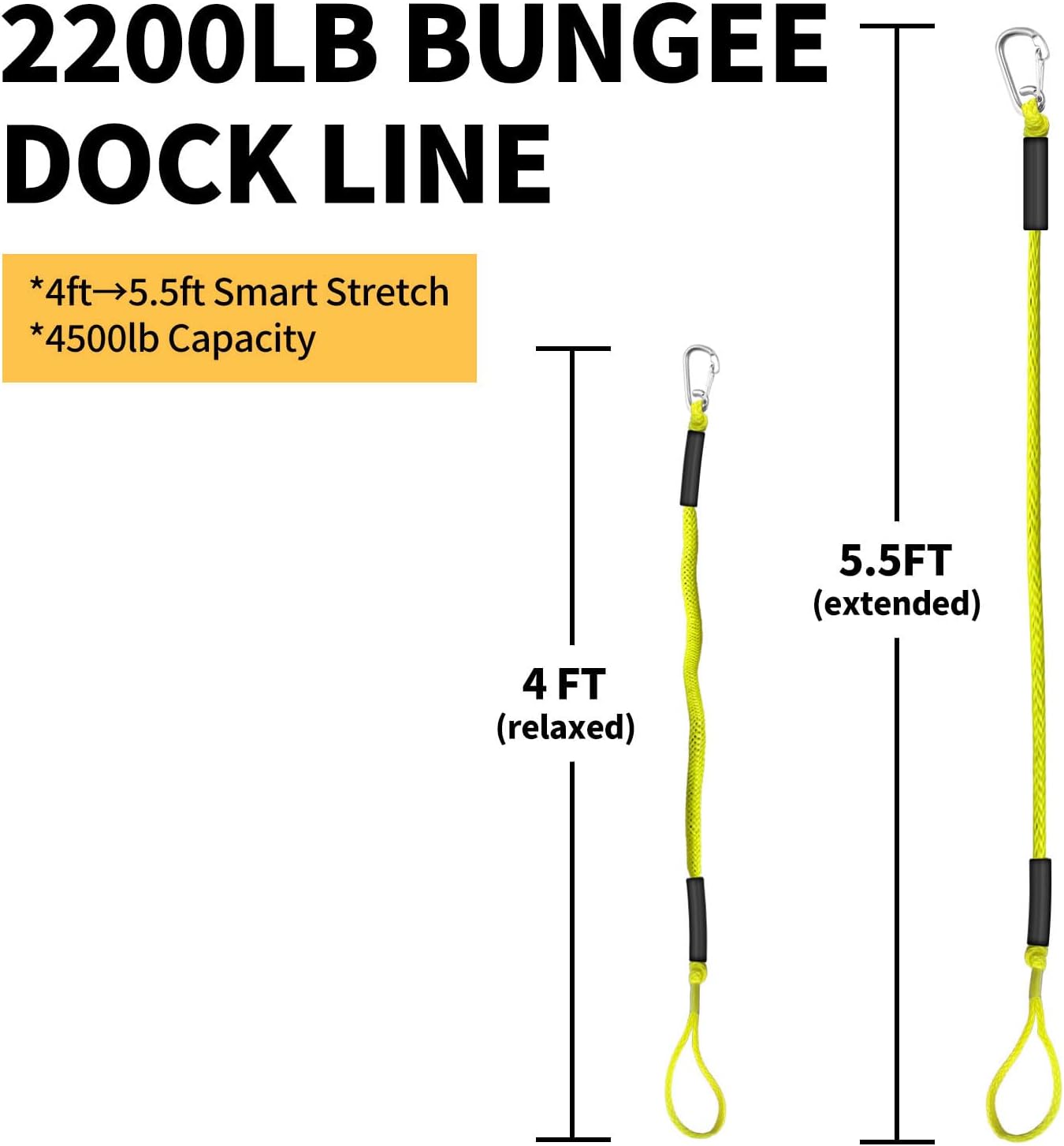 Detalle 2 de Bungee Dock Lines 4 ft