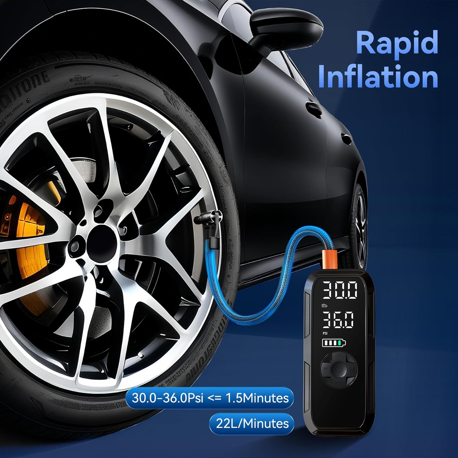 Detalle 2 de Vulisox Corded/Cordless Tyre Inflator 150 PSI