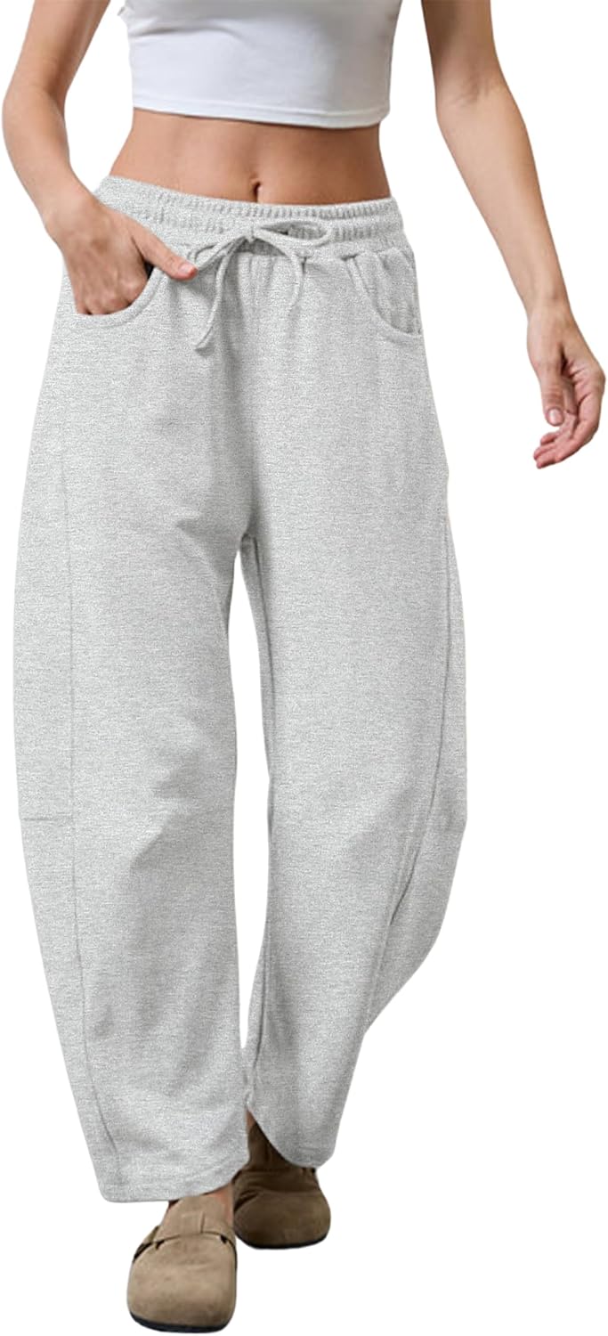 Detalle 2 de SeekMe Barrel Leg Sweatpant Wide Leg Pants