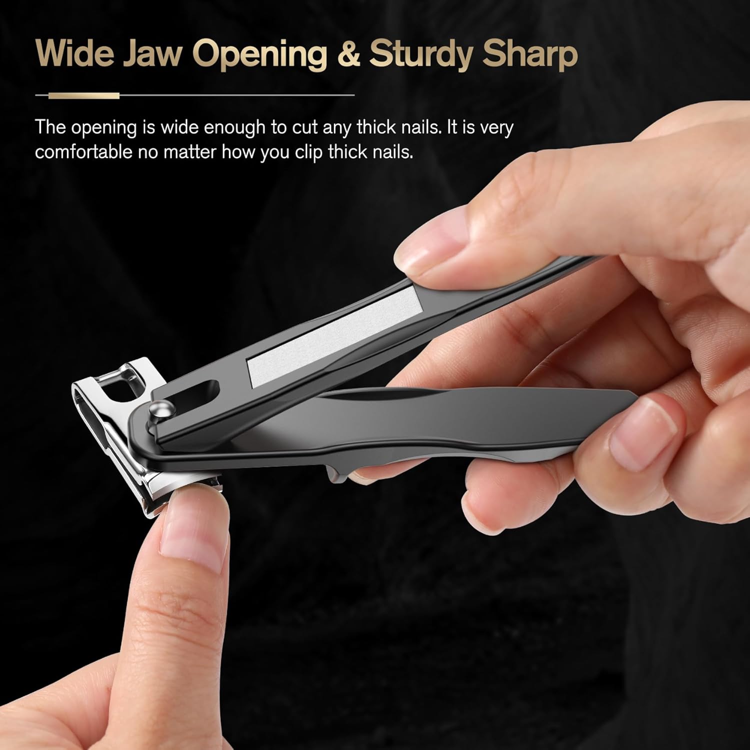 Detalle 2 de FERYES 360° Rotating Nail Clippers for Seniors – Long-Handle Toenail Clippers for Thick Nails