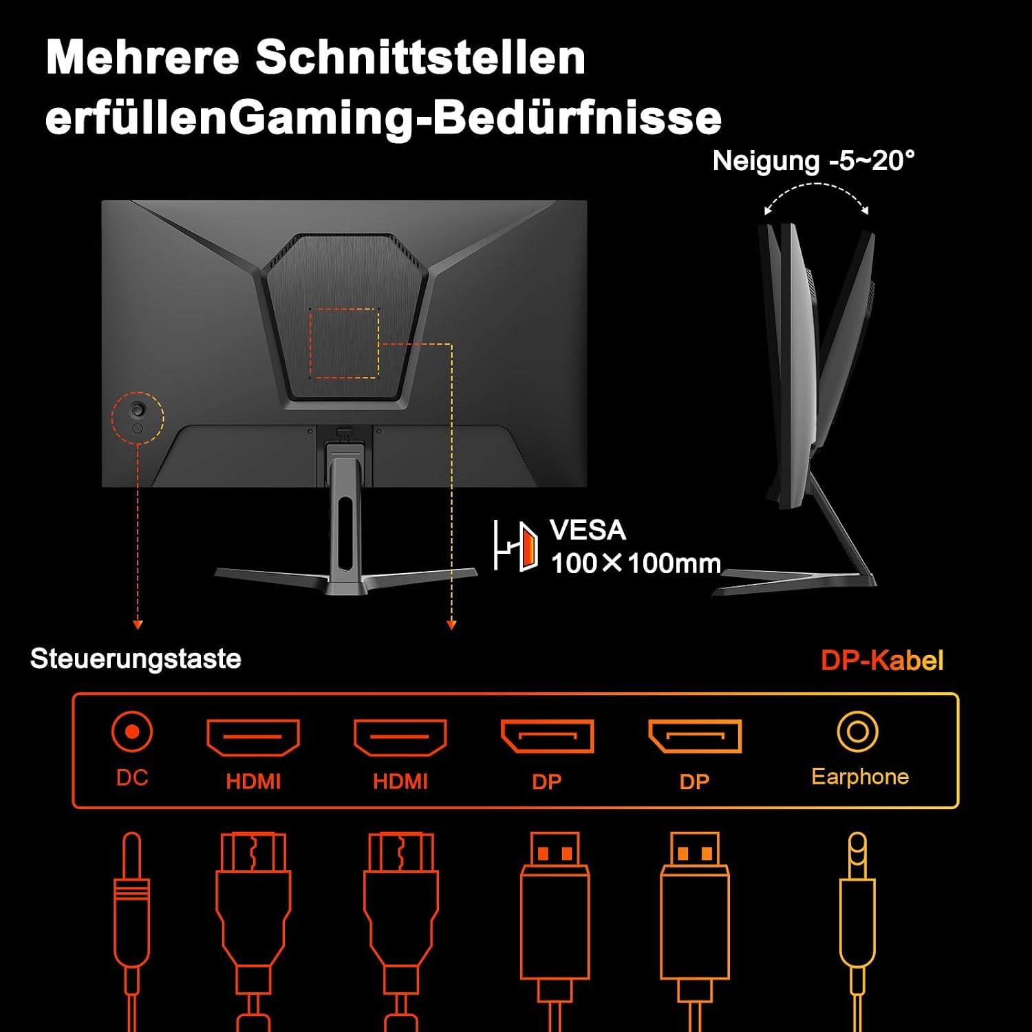 Thumbnail 5 de Minifire MFG27F4Q-200 Gaming-Monitor 27" WQHD, 200 Hz