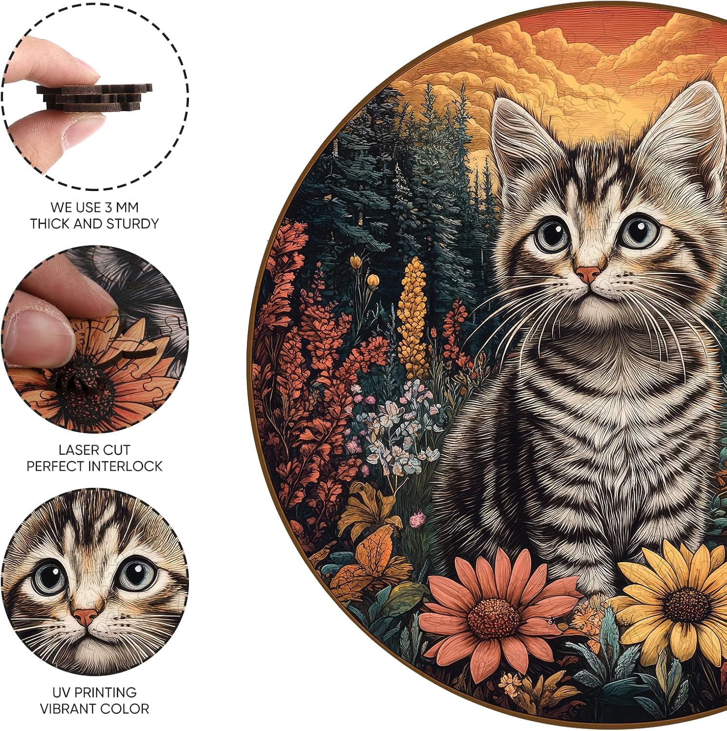Detalle de Jiroinlly Wooden Jigsaw Puzzle, 500 Pieces