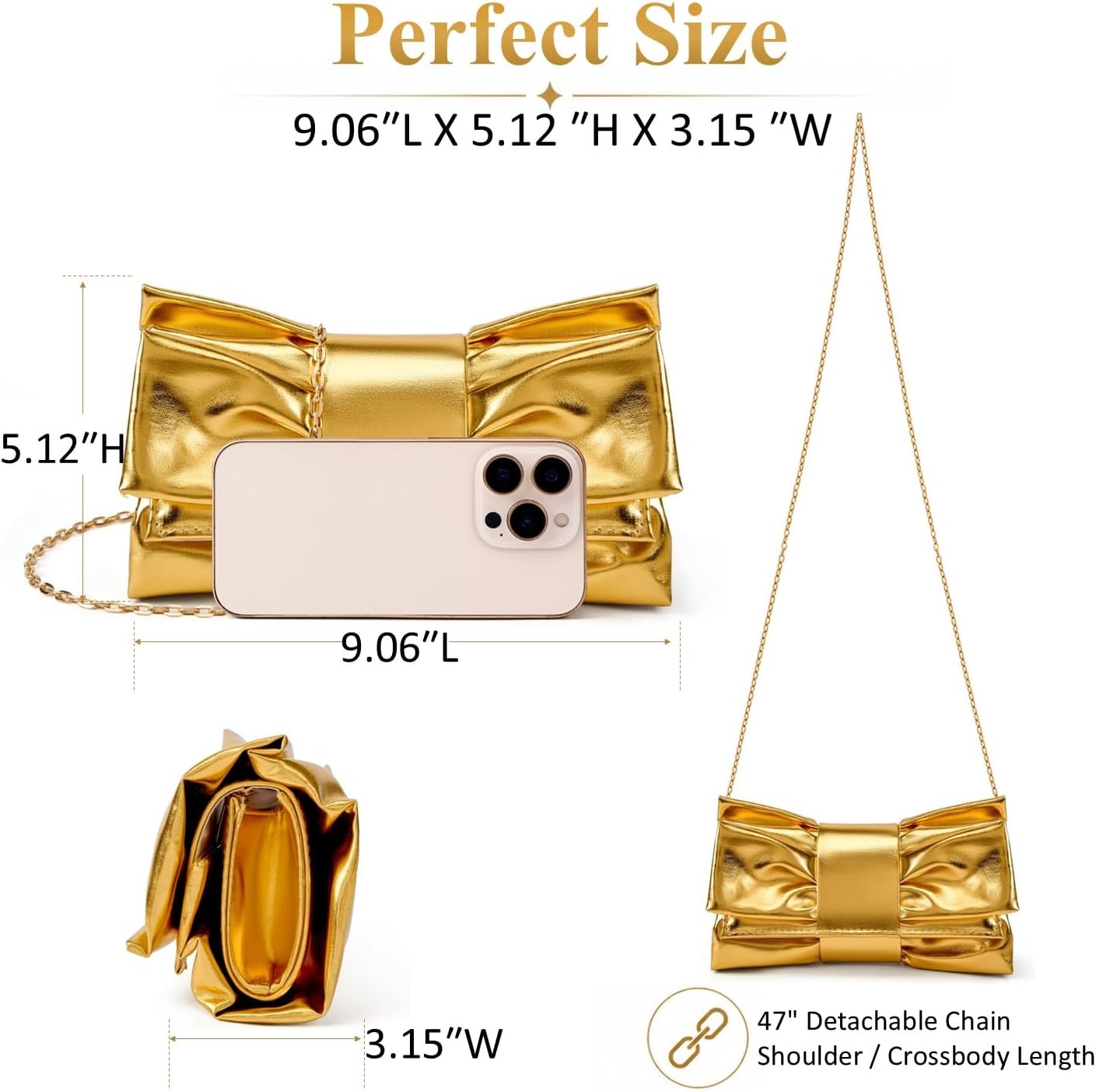 Detalle de DETARA Evening Clutch in PU