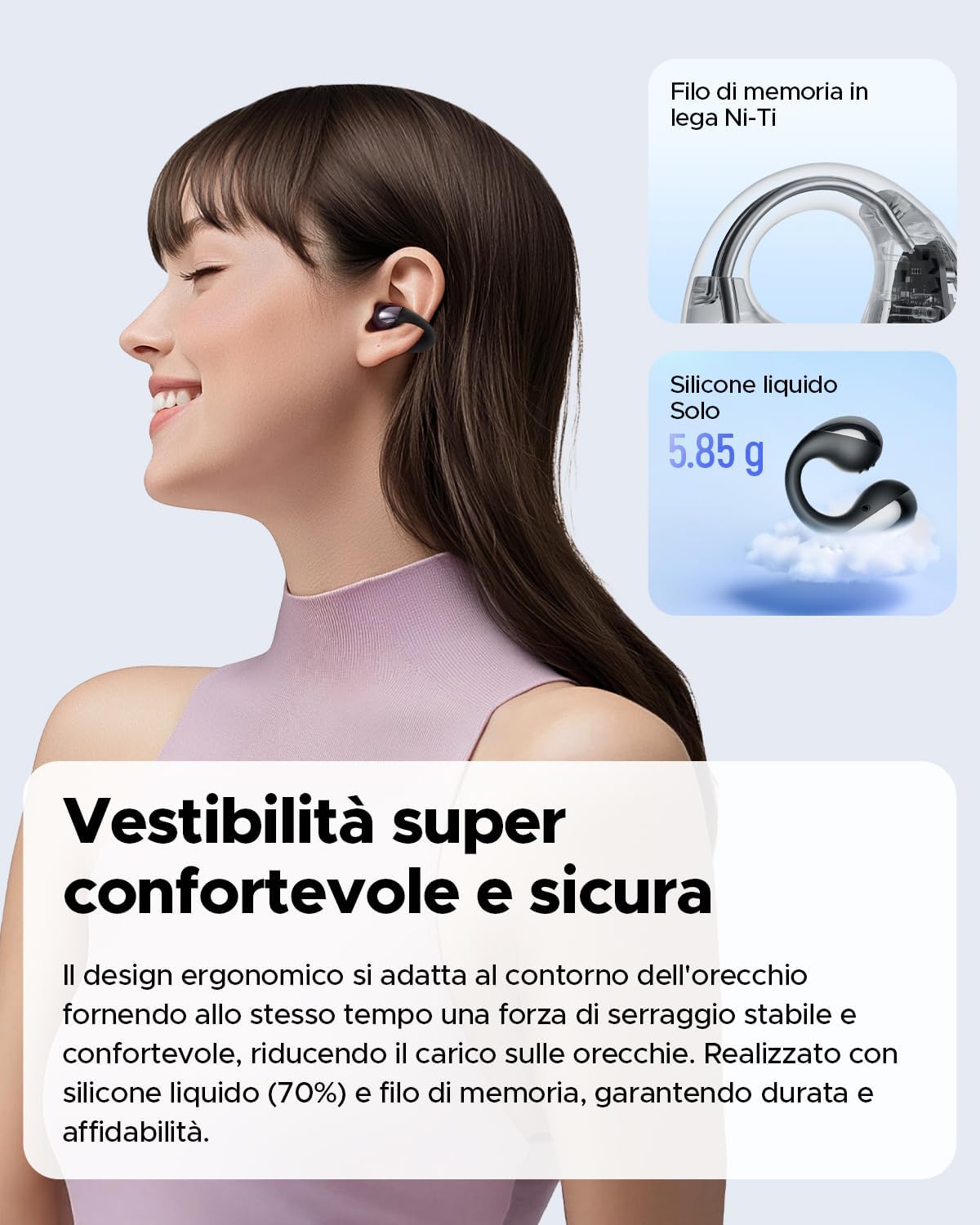 Thumbnail 4 de SoundPEATS Pearlclip Pro cuffie wireless 24h