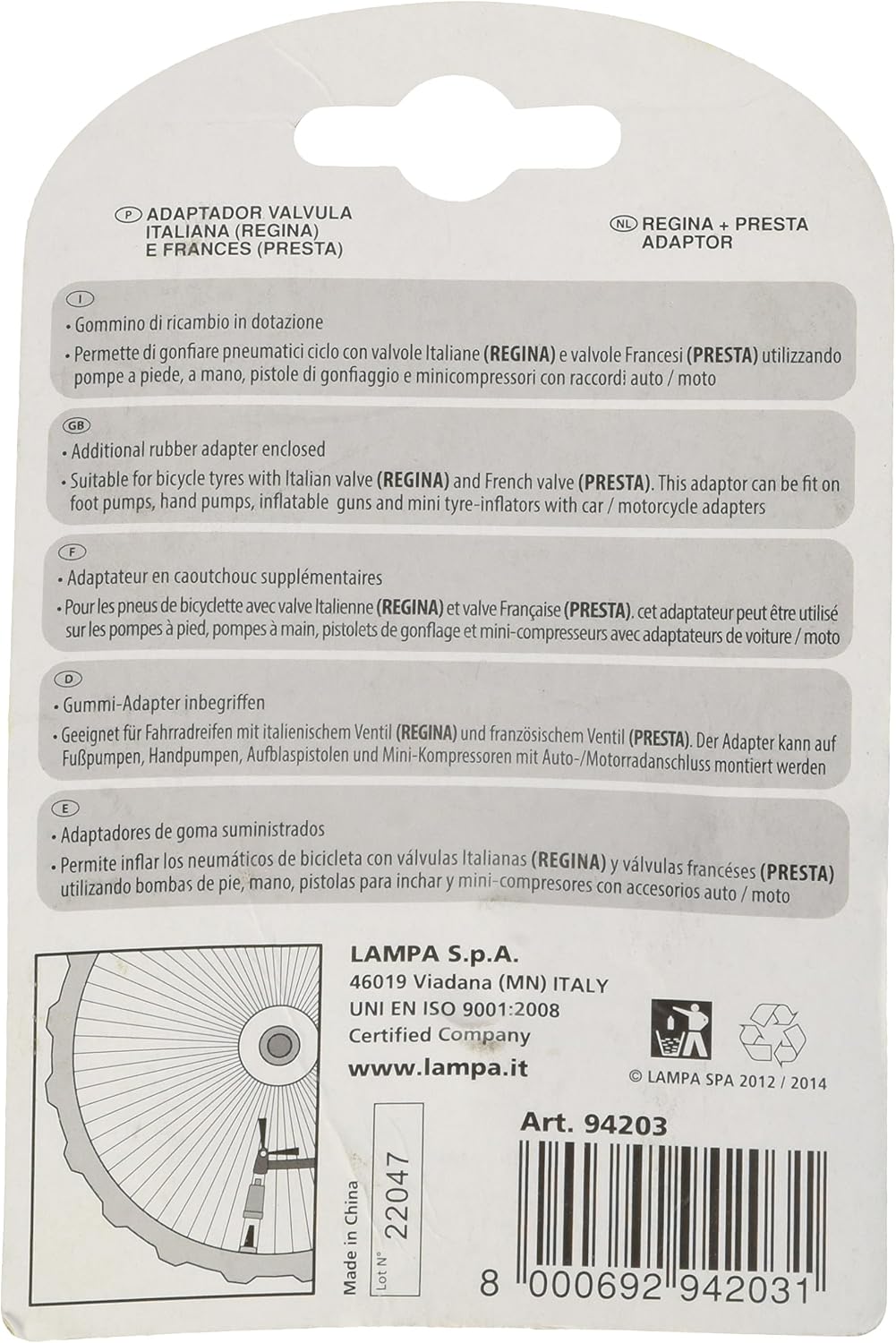 Thumbnail 1 de ADATTATORE POMPA C/RACCORDI – Accessoire durable et polyvalent