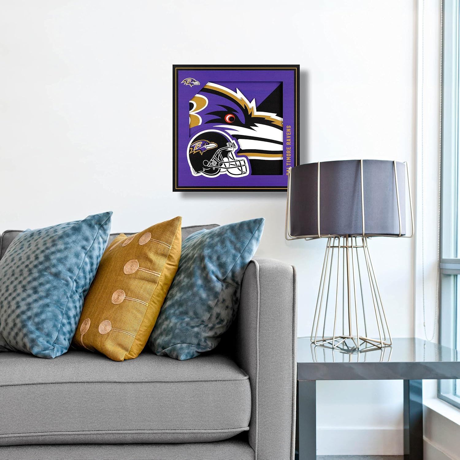 Thumbnail 1 de YouTheFan NFL Officially-Licensed 3D Logo Series Wall Art (30.5 cm) — Ready to Hang
