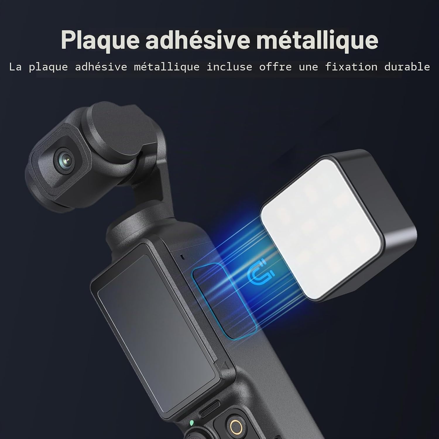 Detalle 2 de SmallRig 5446B Mini Lampe LED Magnétique pour Caméras d’action — éclairage fiable et portable