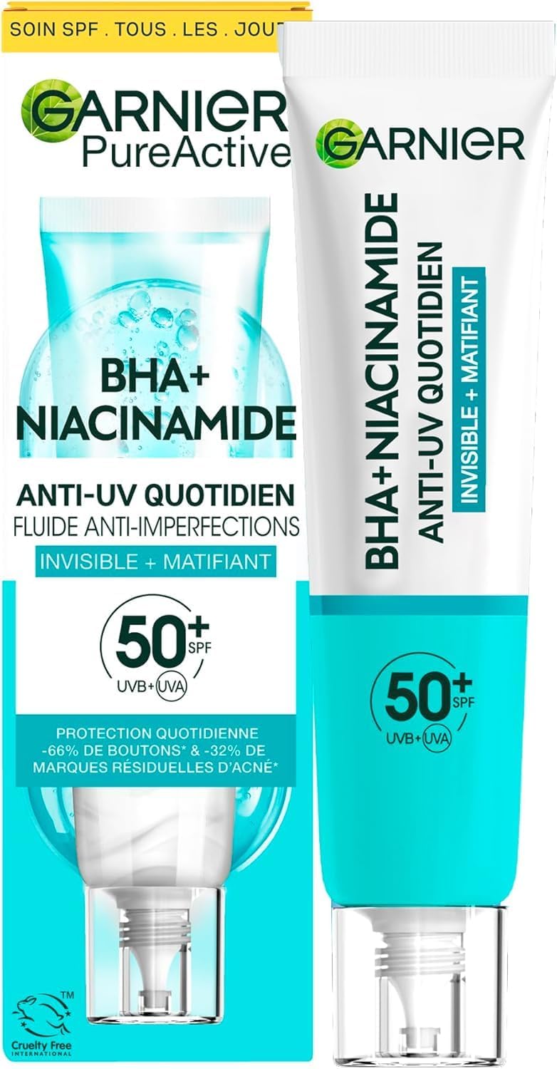 Detalle de Garnier Fluide Vitamine C Anti-UV SPF50+ Anti-Taches Glow Universel 40 ml
