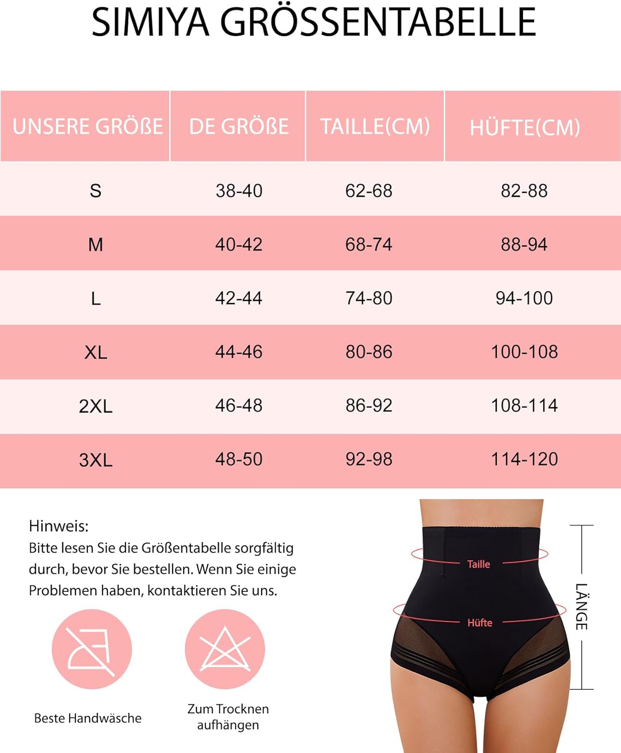 Thumbnail 5 de SIMIYA Bauchweg Unterhose Damen – Hoher Taillenslip mit Shape-Effekt für eine schlankere Taille