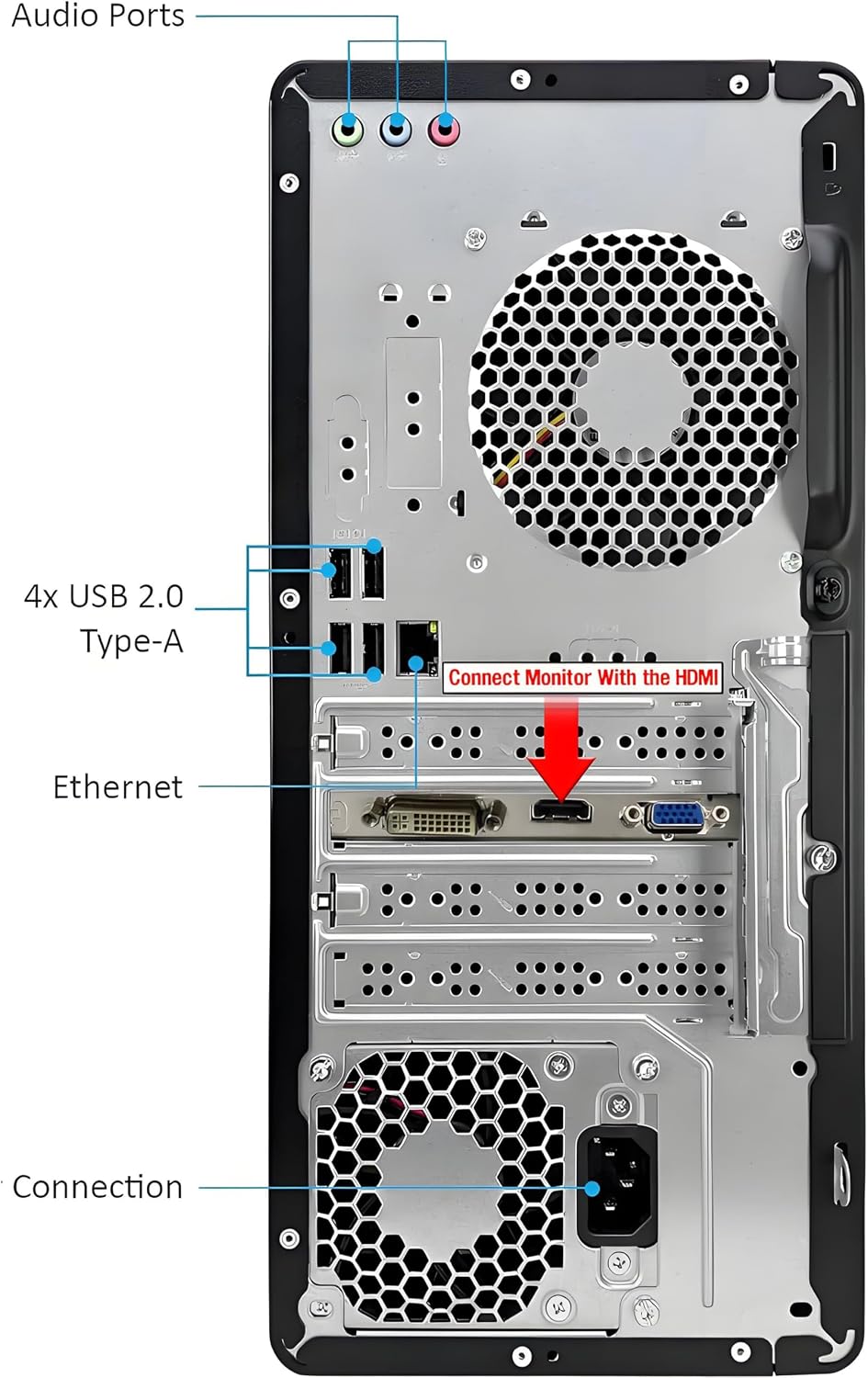 Detalle de HP Desktop Computer, 256GB SSD