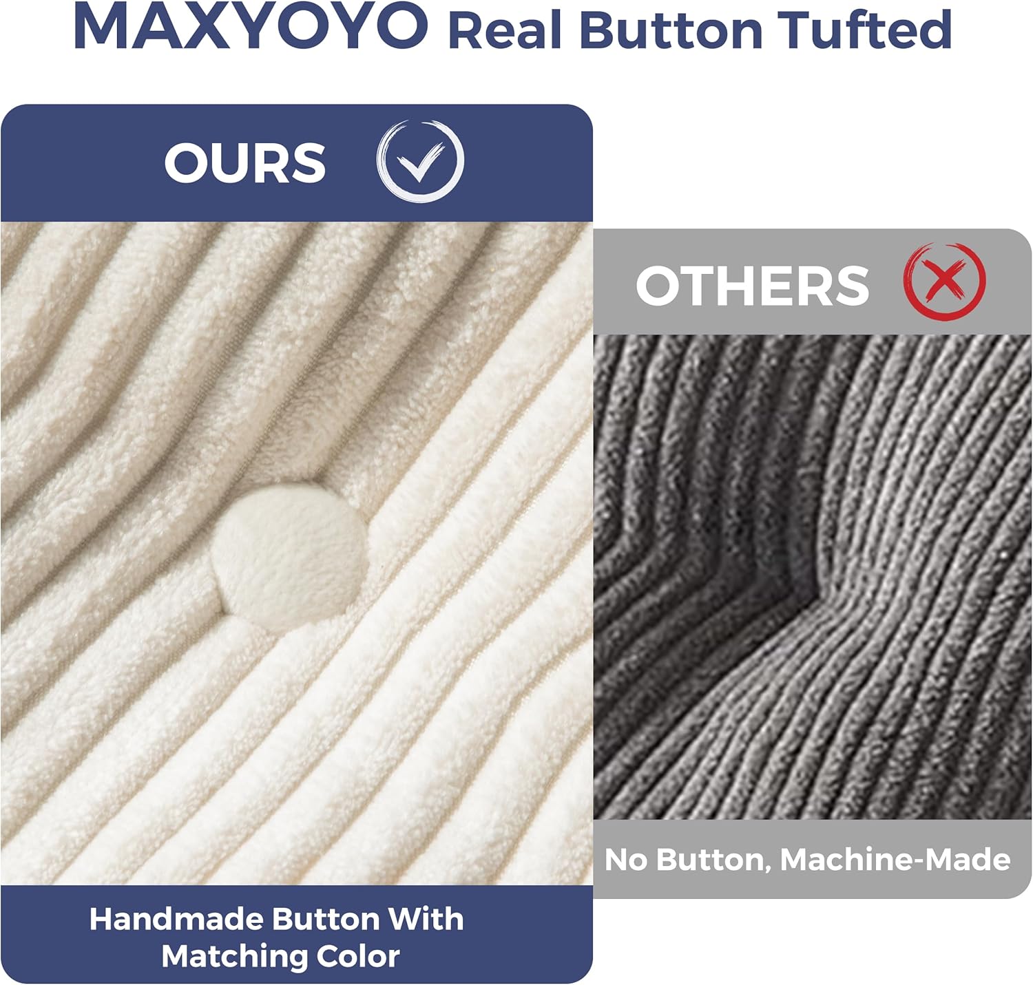 Detalle 2 de MAXYOYO Folding Sofa Bed, Convertible Chair with Mattress ⚙