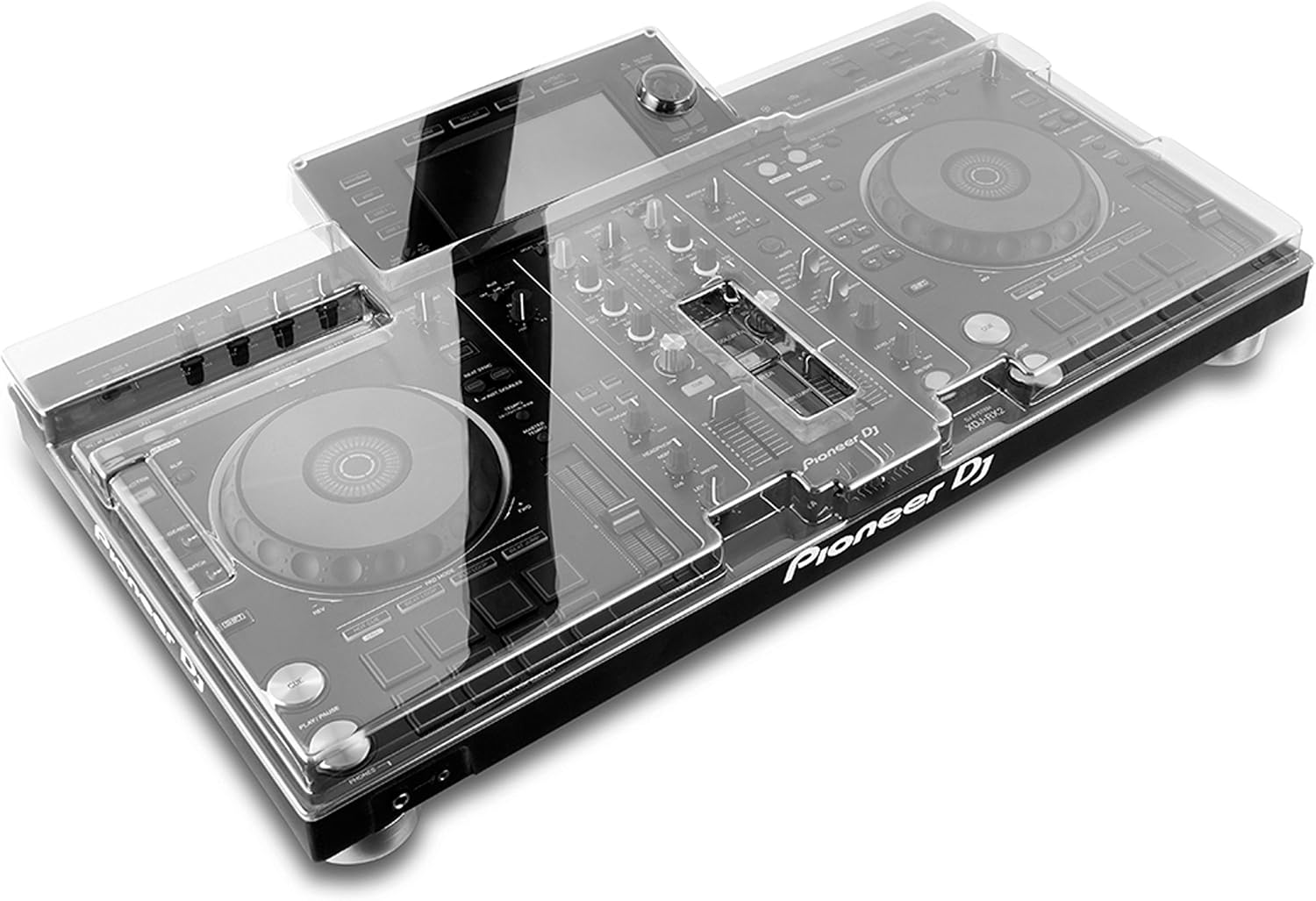 Detalle de Decksaver DS-PC-XDJRX2 beschermhoes voor Pioneer XDJ-RX2 van polycarbonaat