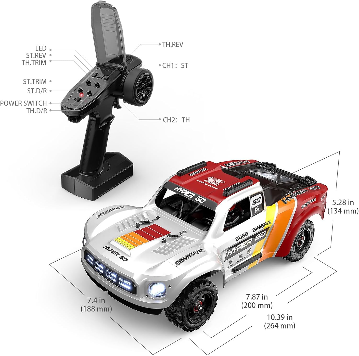 Thumbnail 5 de MJX Hyper GO 14211 1/14 Brushless 4x4 RC Truck