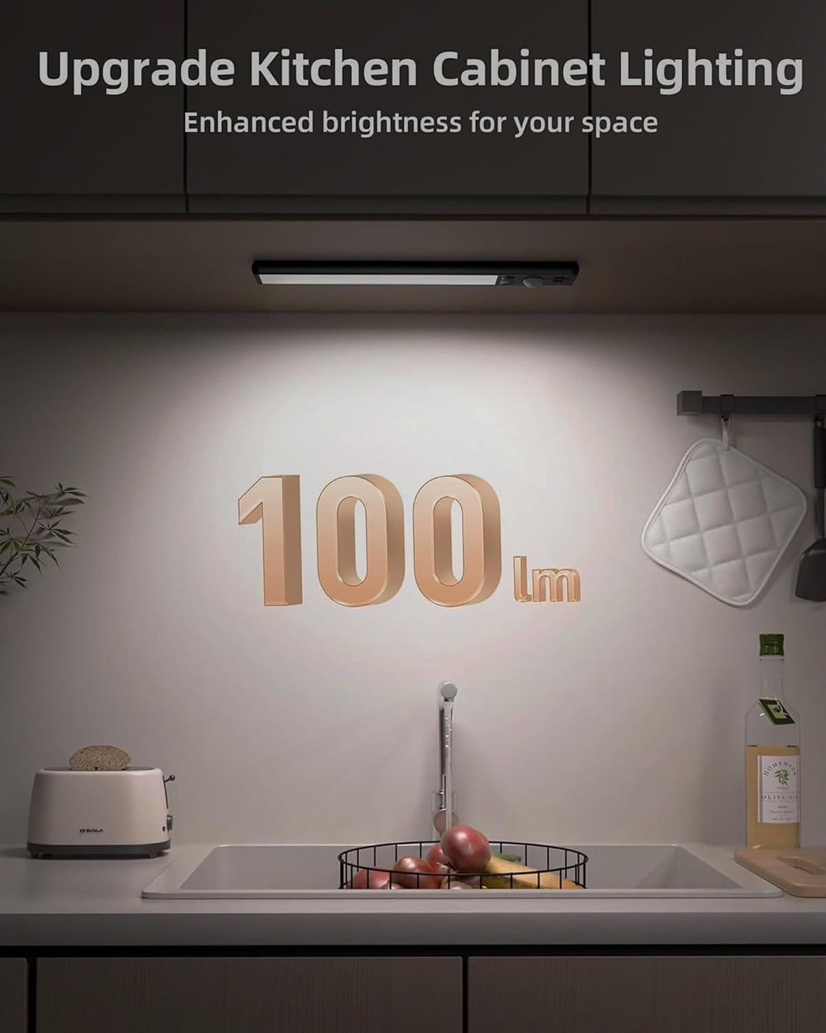 Detalle de EZVALO motion sensor kitchen lights 2 pack