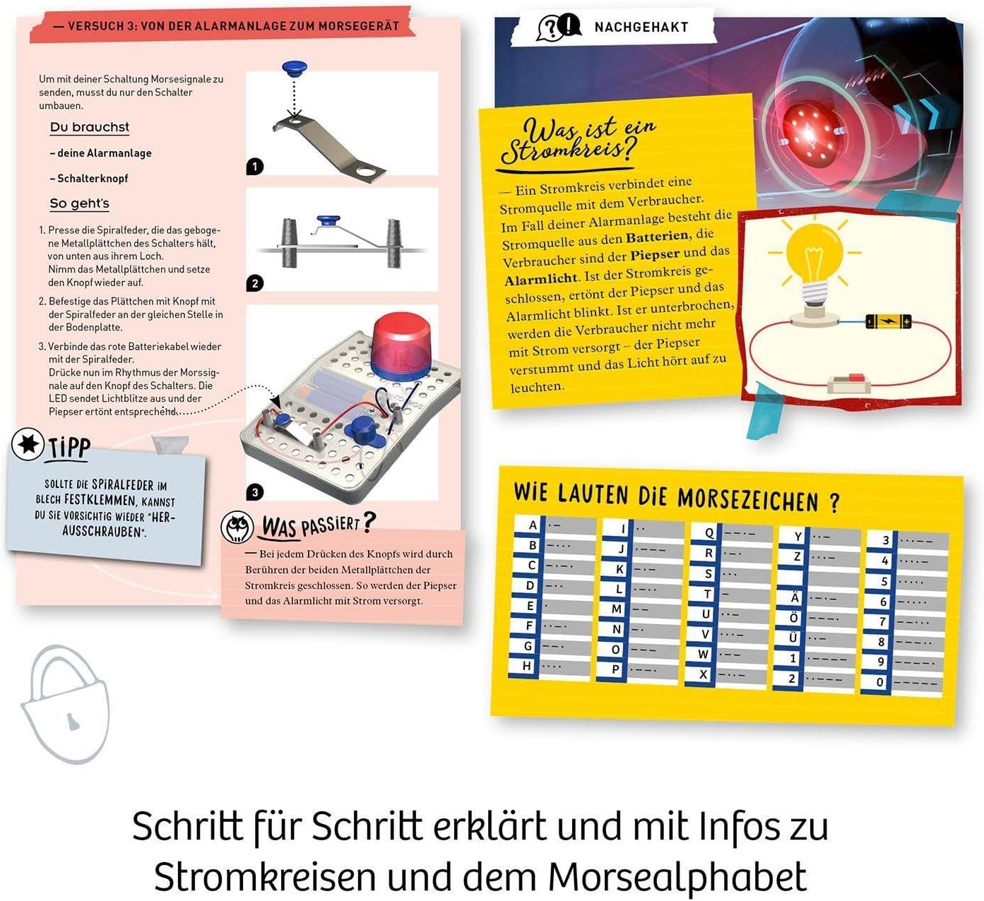 Detalle de Kosmos 658083 Alarme électrique et kit d’expérimentation—cachettes secrètes sécurisées