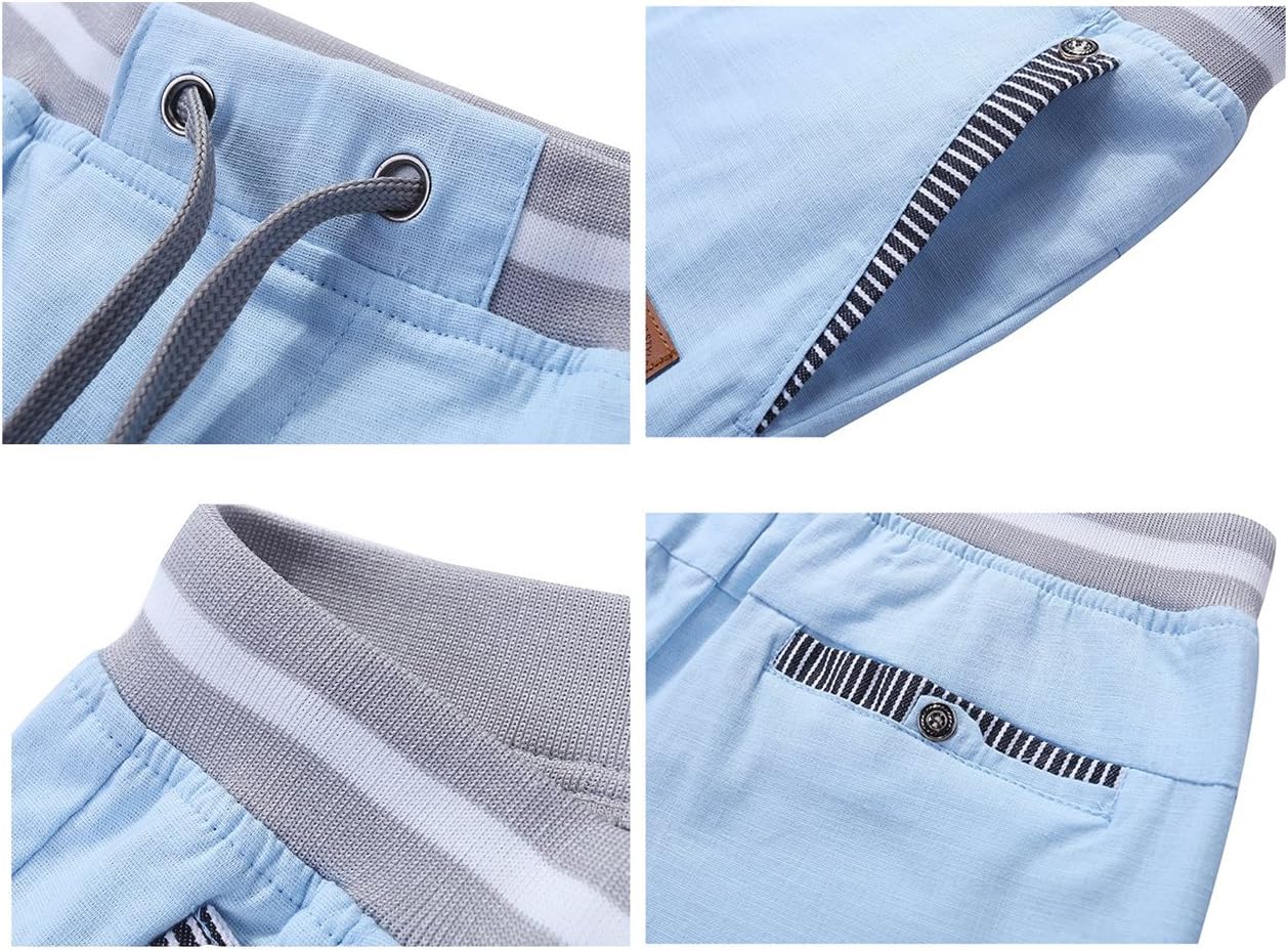 Detalle 1 de Tansozer Men's Classic-Fit Shorts with Drawstring Waist and Pockets