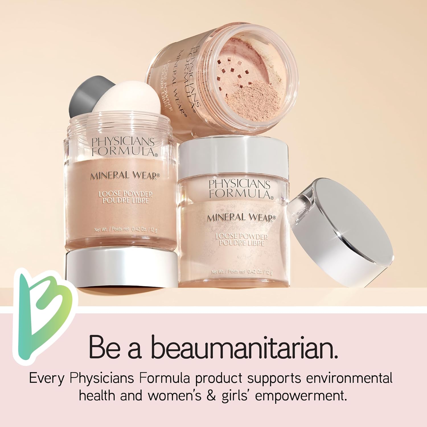 Detalle de Physicians Formula PF10949 Mineral Wear Talc-Free Loose Powder, Creamy Natural