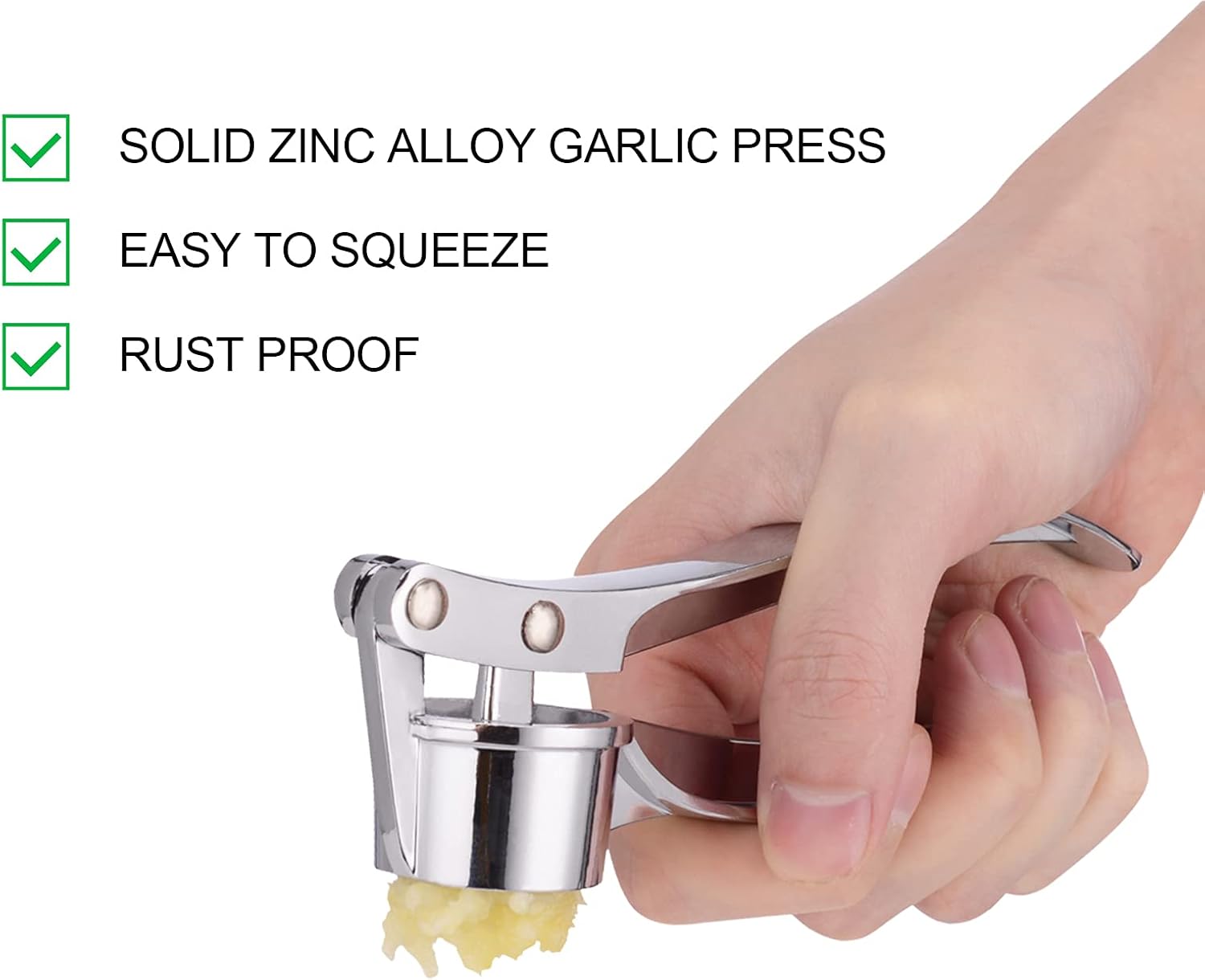 Detalle de Jsdoin Knoblauchpresse Zink 6,1 Zoll