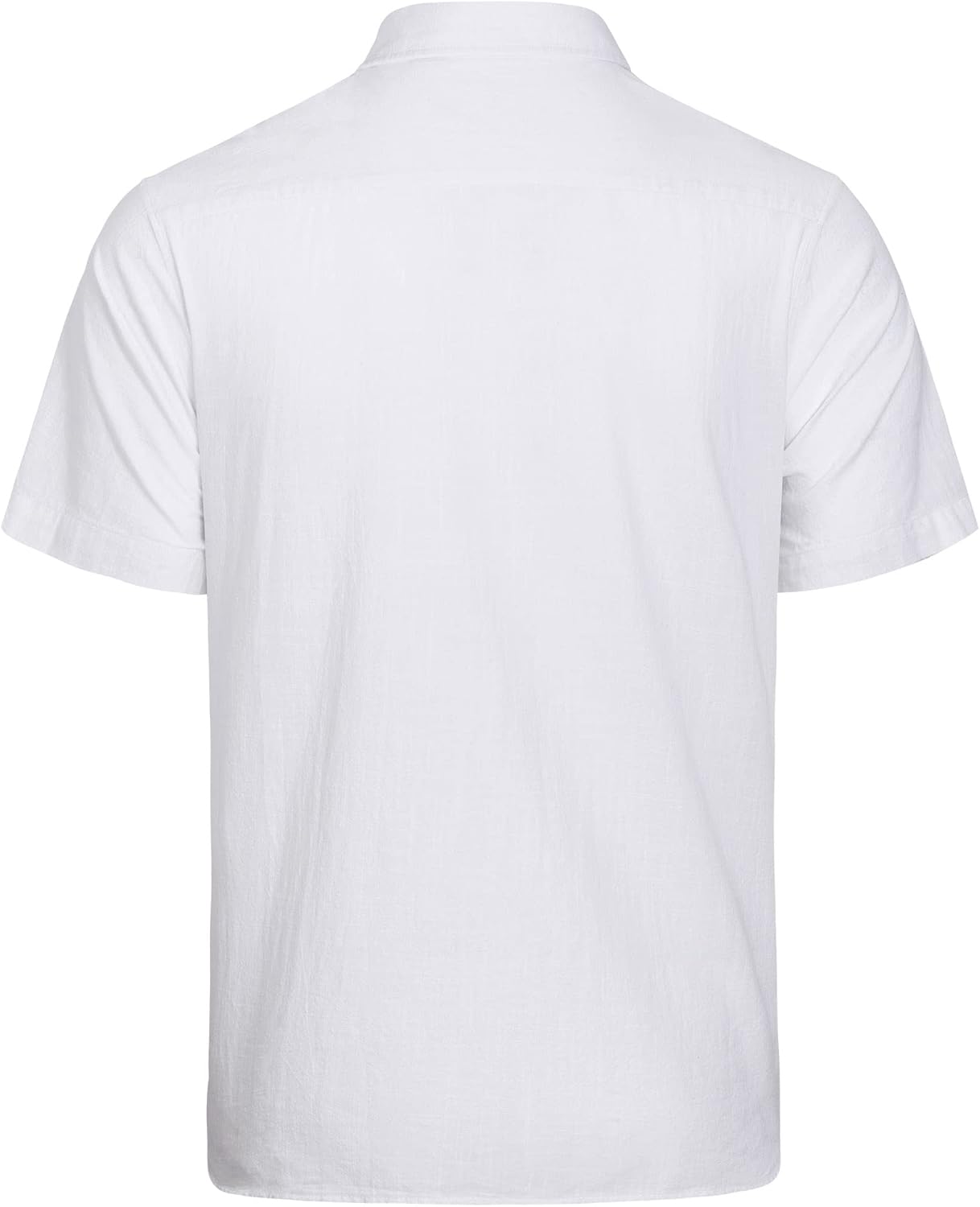 Thumbnail 3 de J.VER Men's Linen Short Sleeve Shirt with Pocket: Lightweight Cotton Casual Button-Down